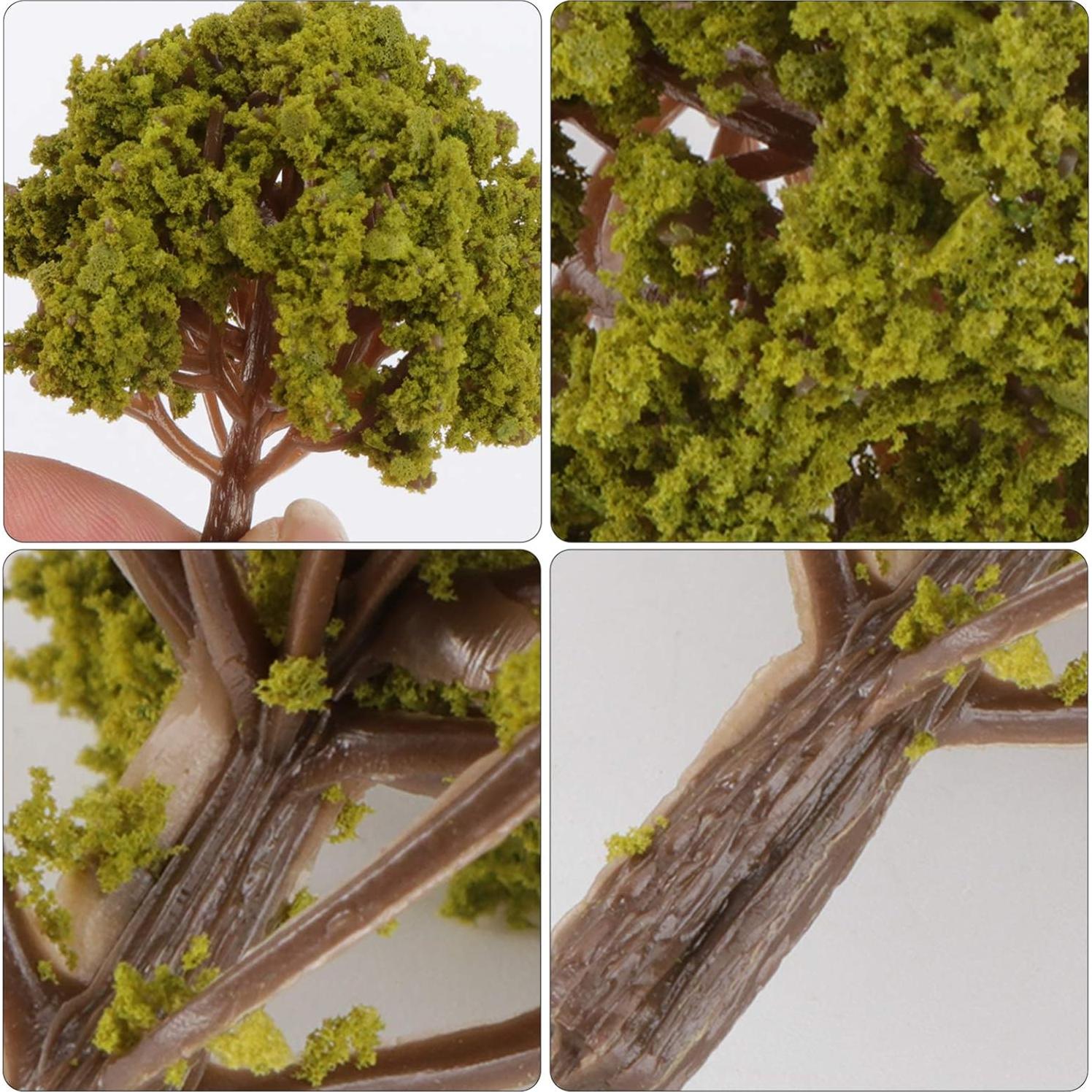 20 Pcs Árboles Miniatura Plástico SEWACC para Diorama