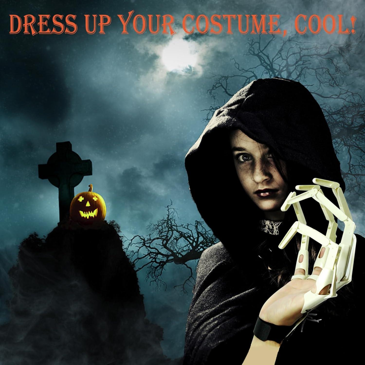 Dedos Articulados de Halloween Heyseri - Manos de Garra 3D Flexibles