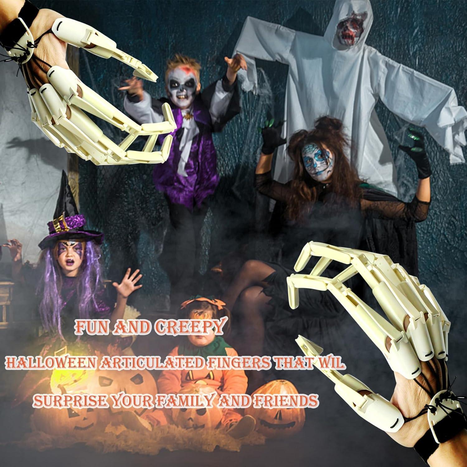 Dedos Articulados de Halloween Heyseri - Manos de Garra 3D Flexibles