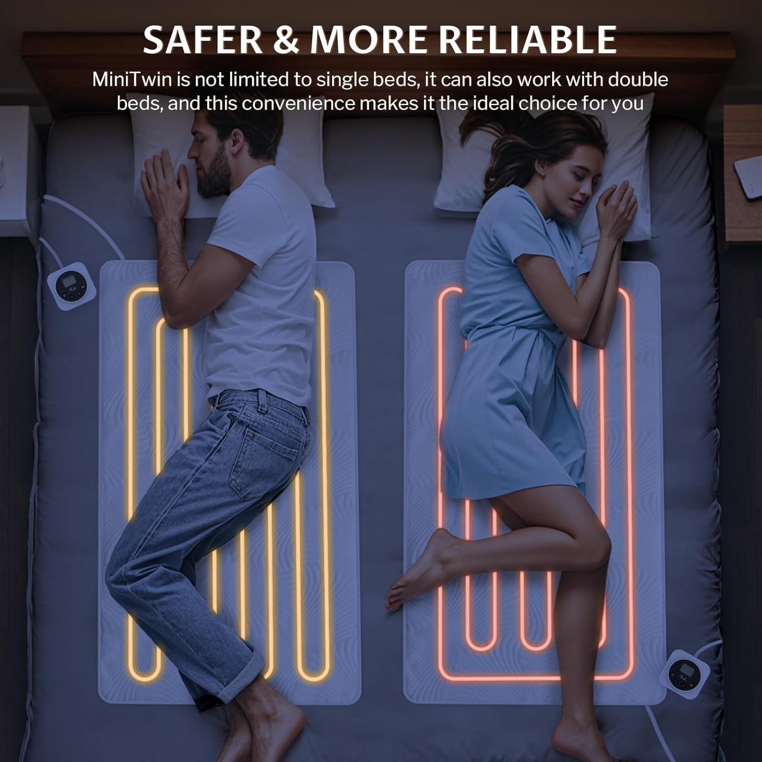 Almohadilla Térmica Eléctrica Reaks Mini Twin 10 Niveles Calor