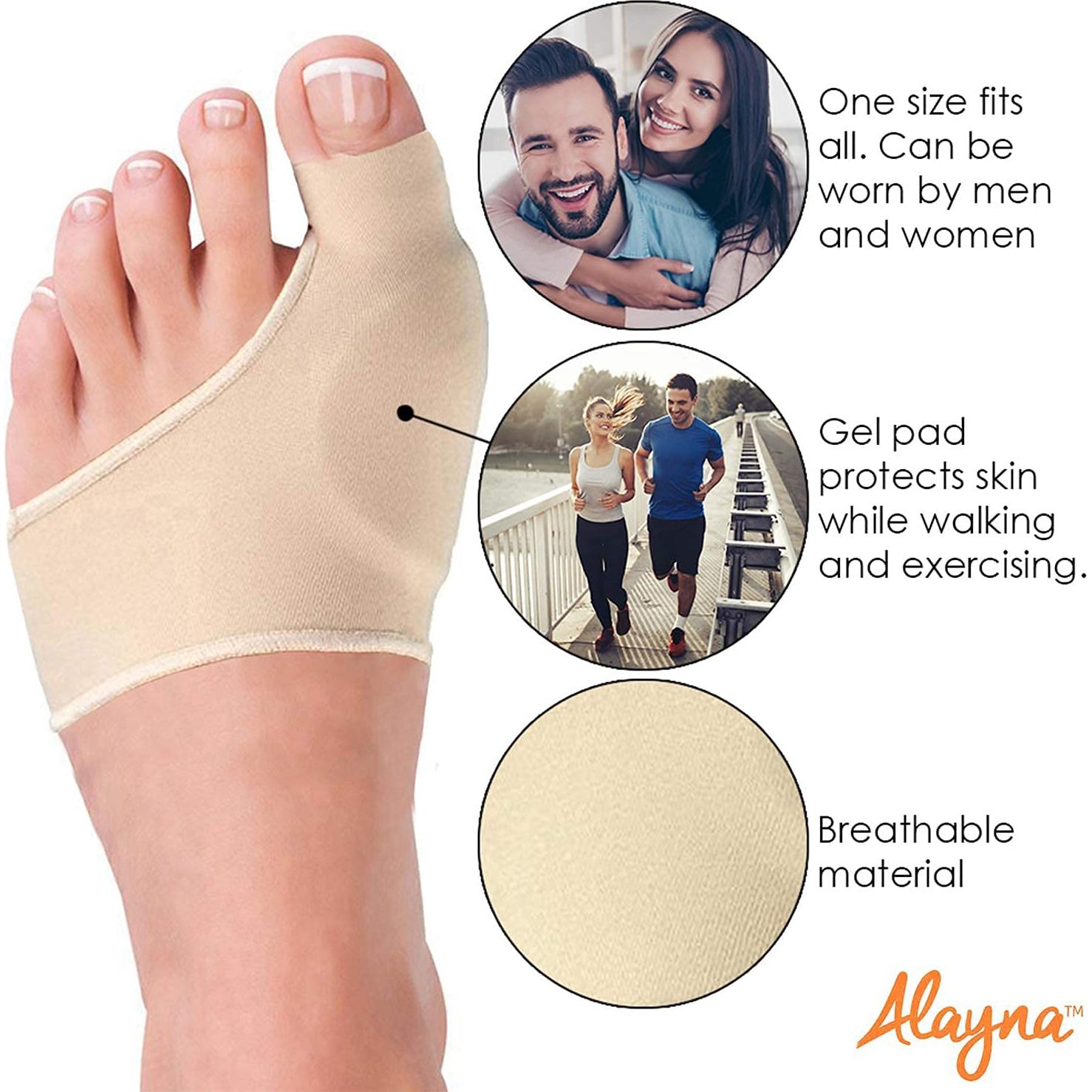 Corrector de Juanetes Unisex Alayna con Almohadilla de Gel