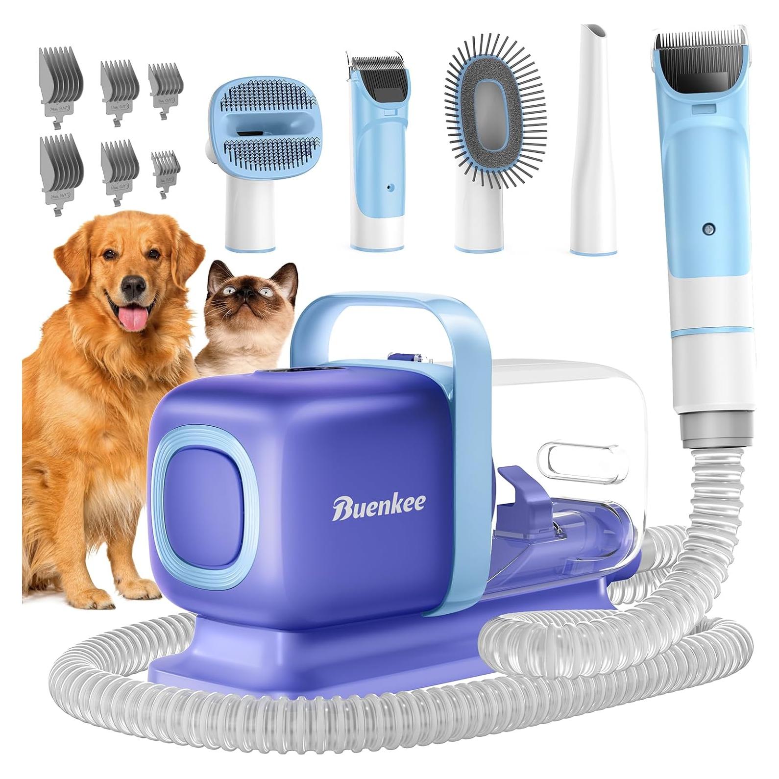 Kit de Aseo para Perros Buenkee con Aspiradora y Cortadora