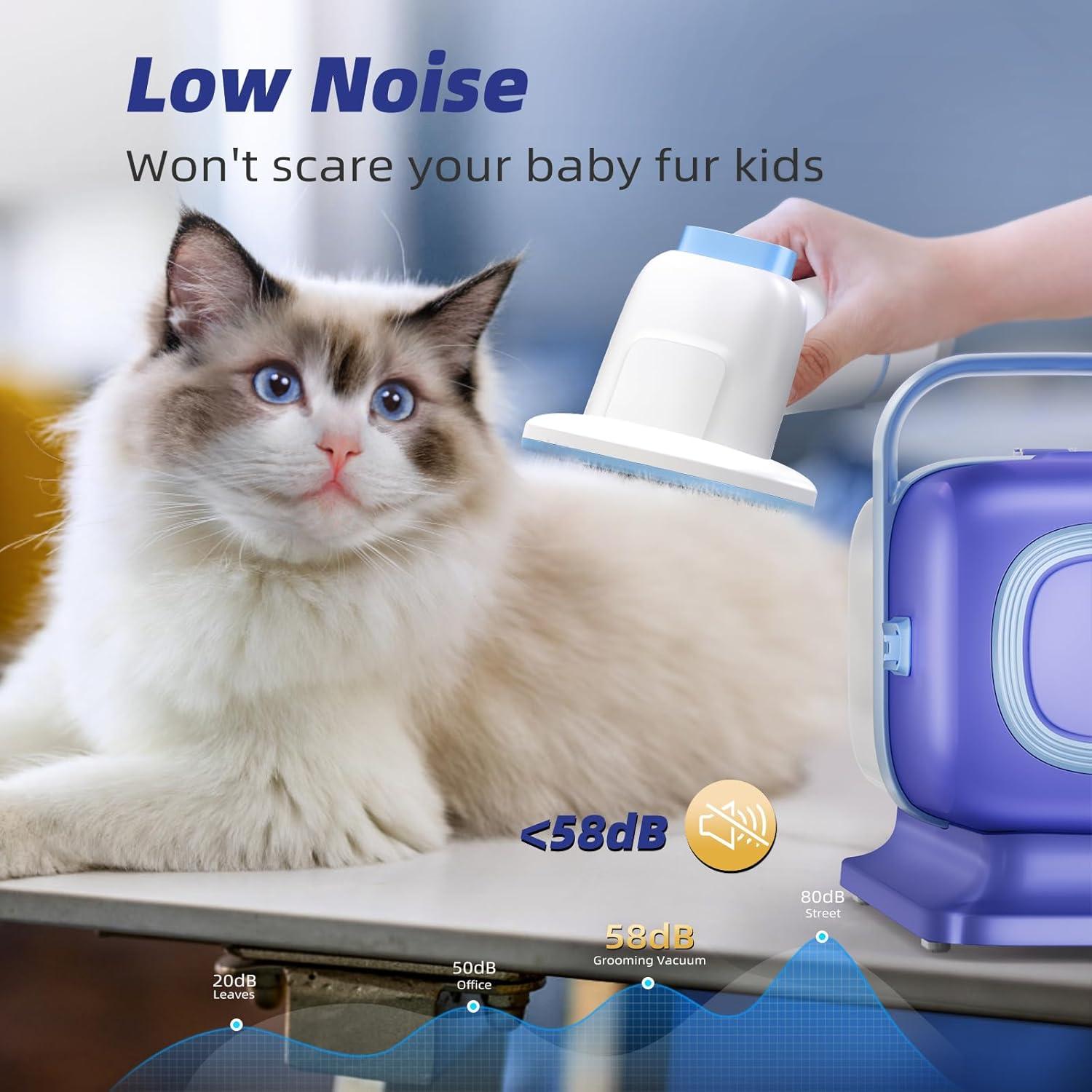 Kit de Aseo para Perros Buenkee con Aspiradora y Cortadora