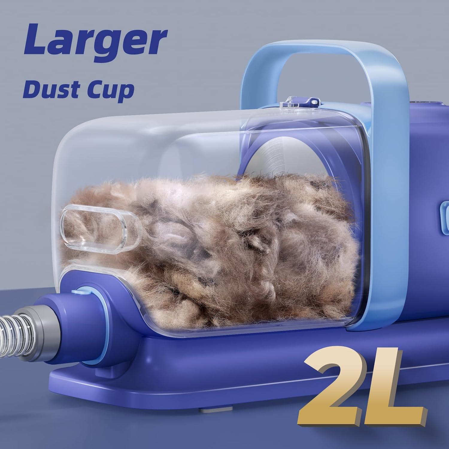 Kit de Aseo para Perros Buenkee con Aspiradora y Cortadora