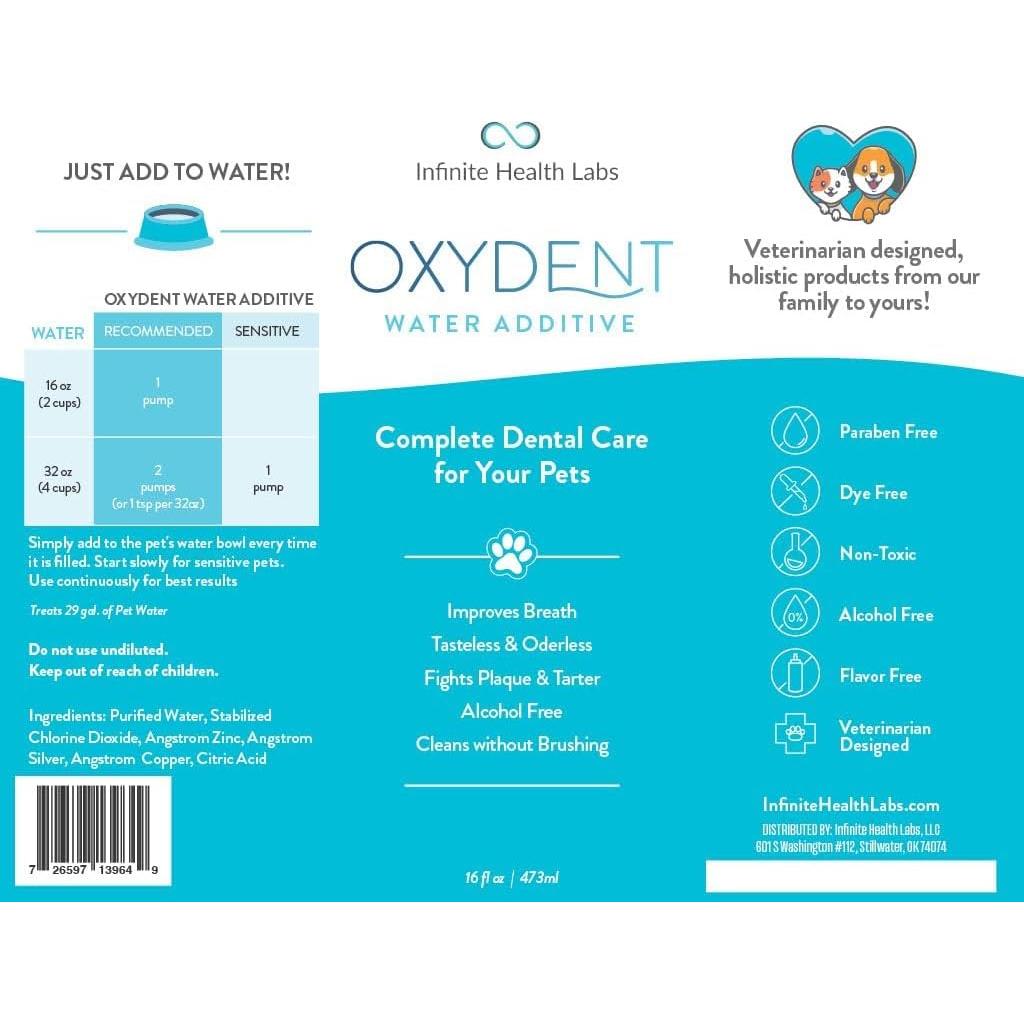 Oxydent Aditivo Dental para Mascotas 473ml - Elimina Mal Aliento
