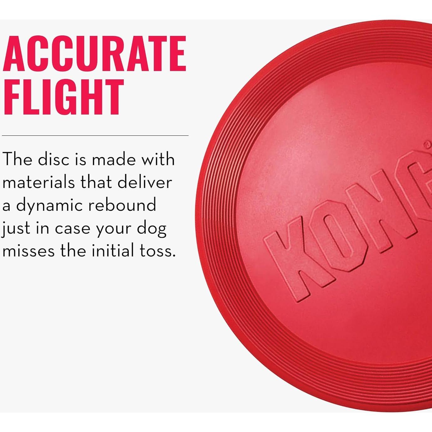 KONG Flyer - Disco Volador para Perros Pequeños de Caucho