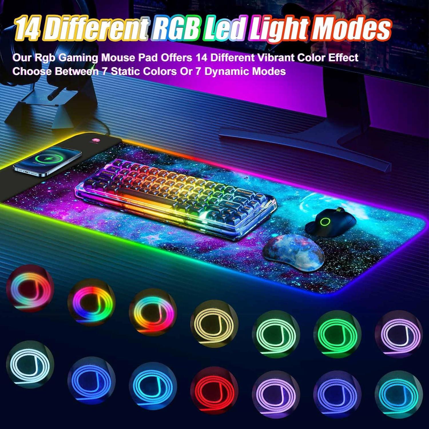 Alfombrilla de Ratón Gaming ToLuLu RGB Grande 80x30cm
