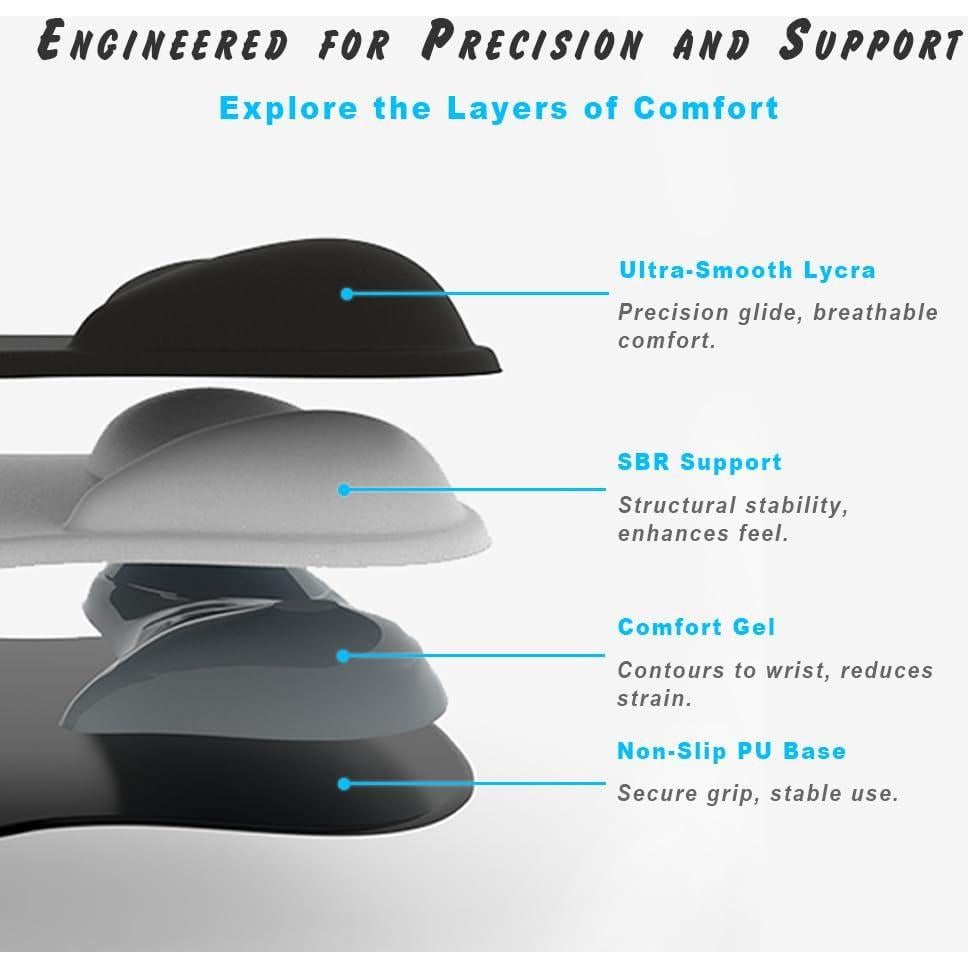 Almohadilla de Muñeca de Gel DEMON CHEST - Ergonomía y Soporte