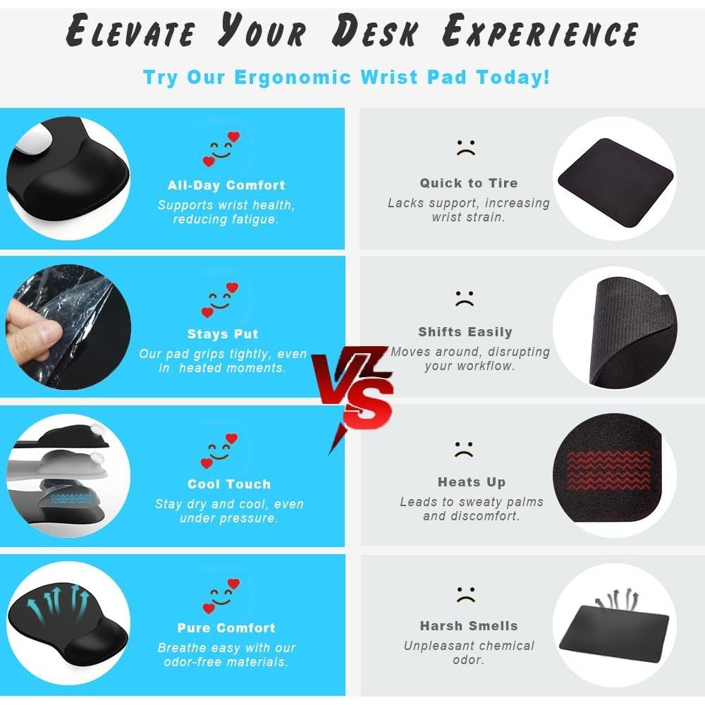 Almohadilla de Muñeca de Gel DEMON CHEST - Ergonomía y Soporte