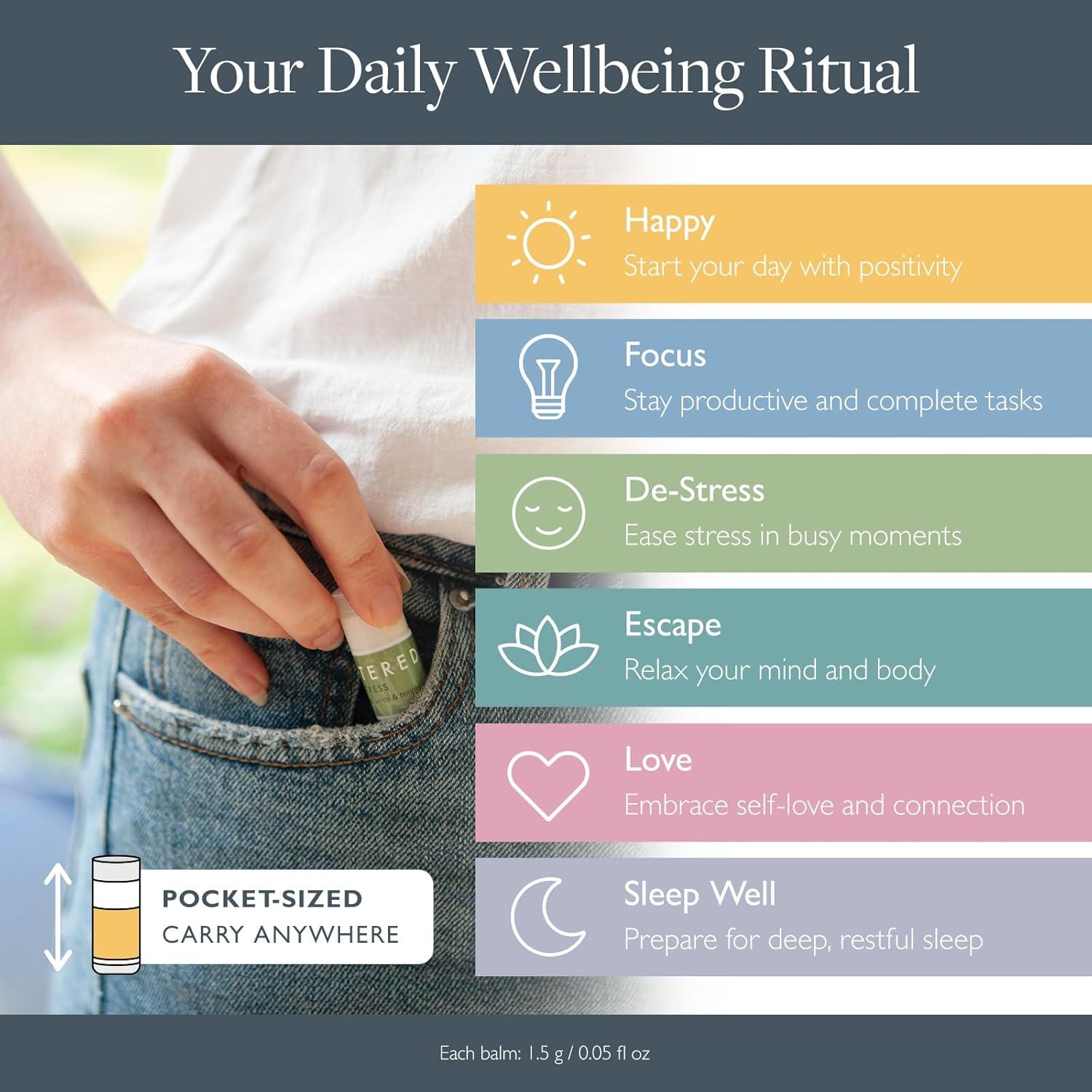 Set de Aromaterapia Scentered - 6 Bálsamos Naturales 1.5g