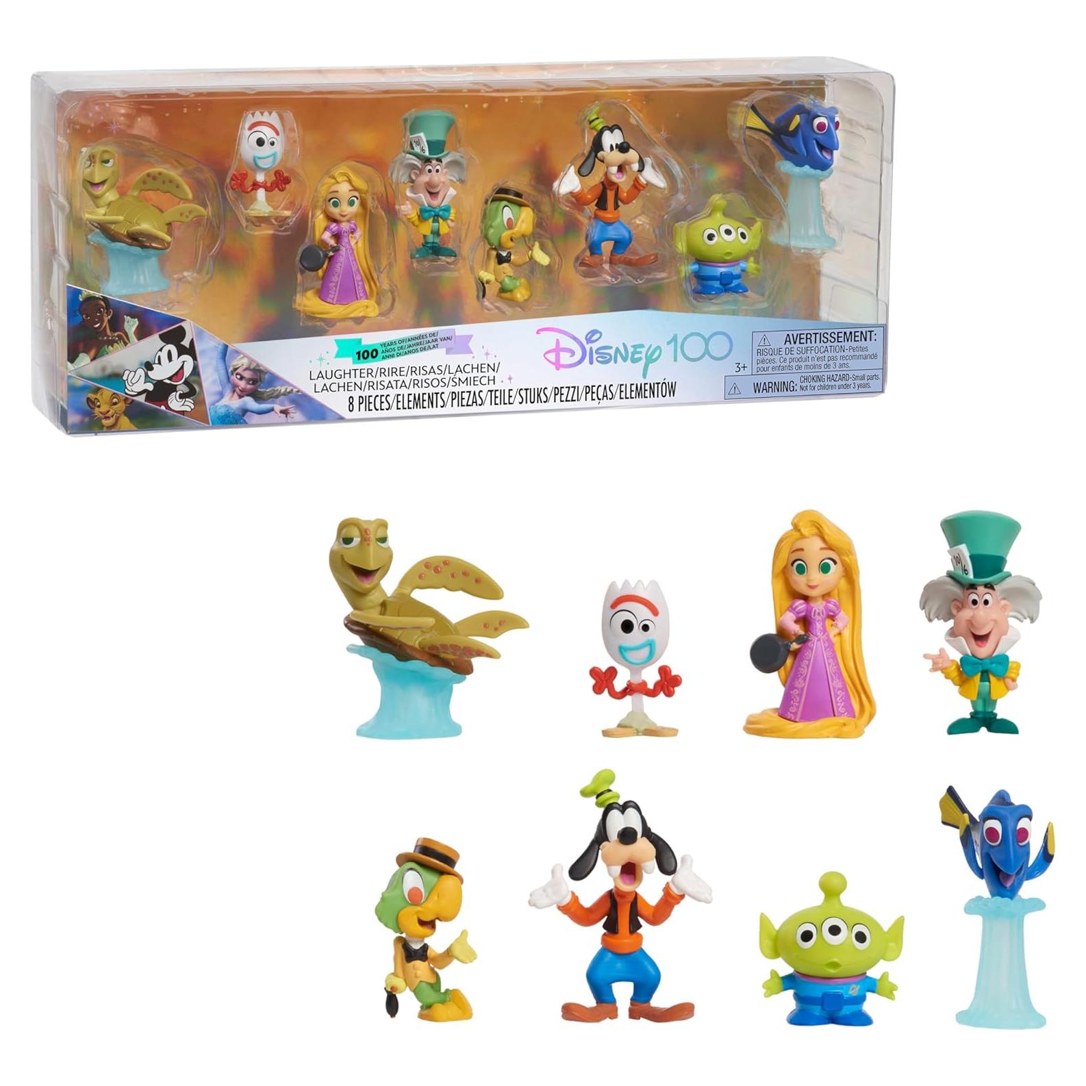 Figuras Disney 100 Años Just Play Edición Limitada 8 Piezas