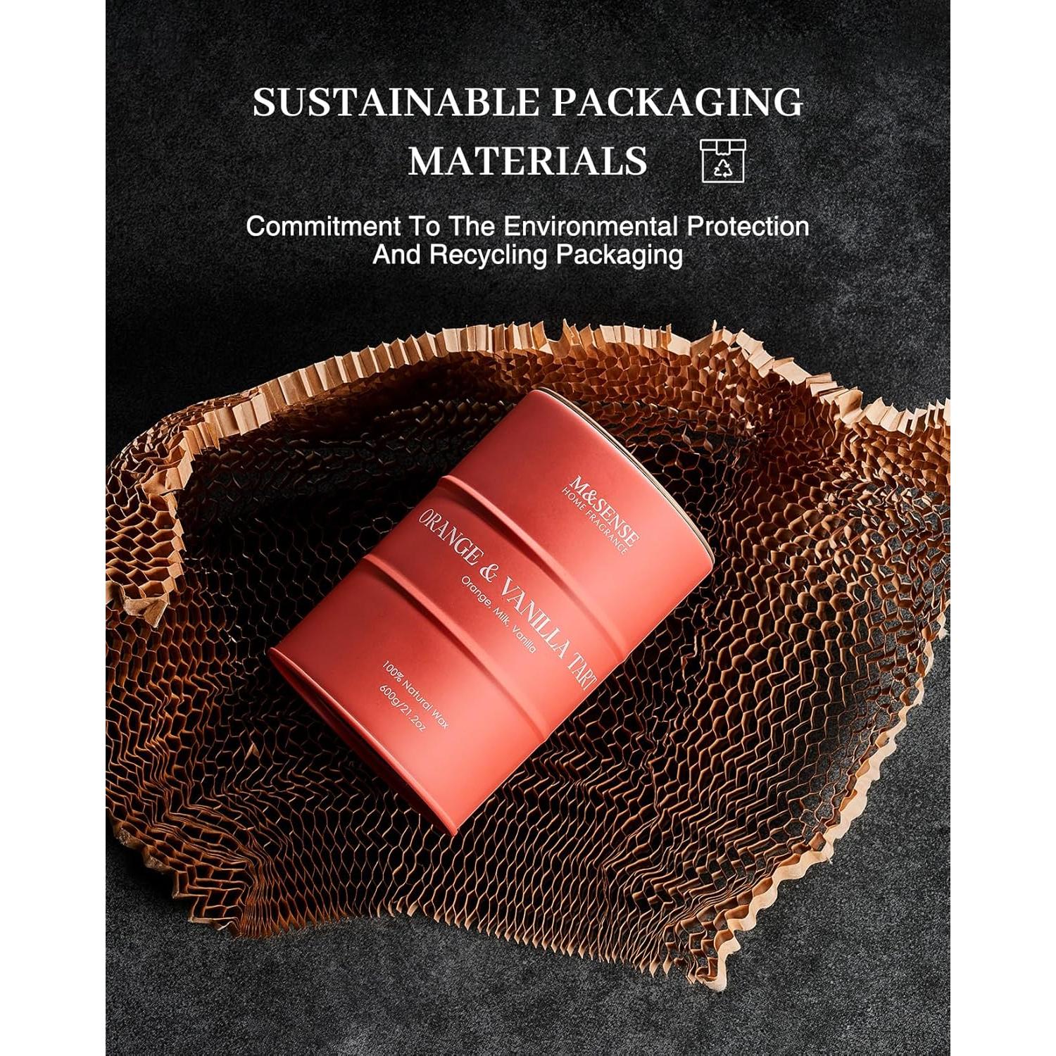 Vela Aromatizada M&SENSE Naranja y Vainilla 600g 120h