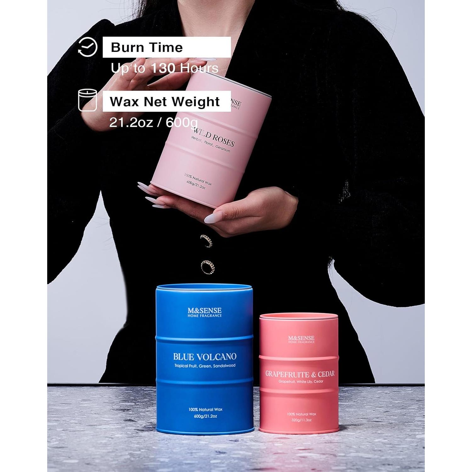 Vela Aromatizada M&SENSE Naranja y Vainilla 600g 120h