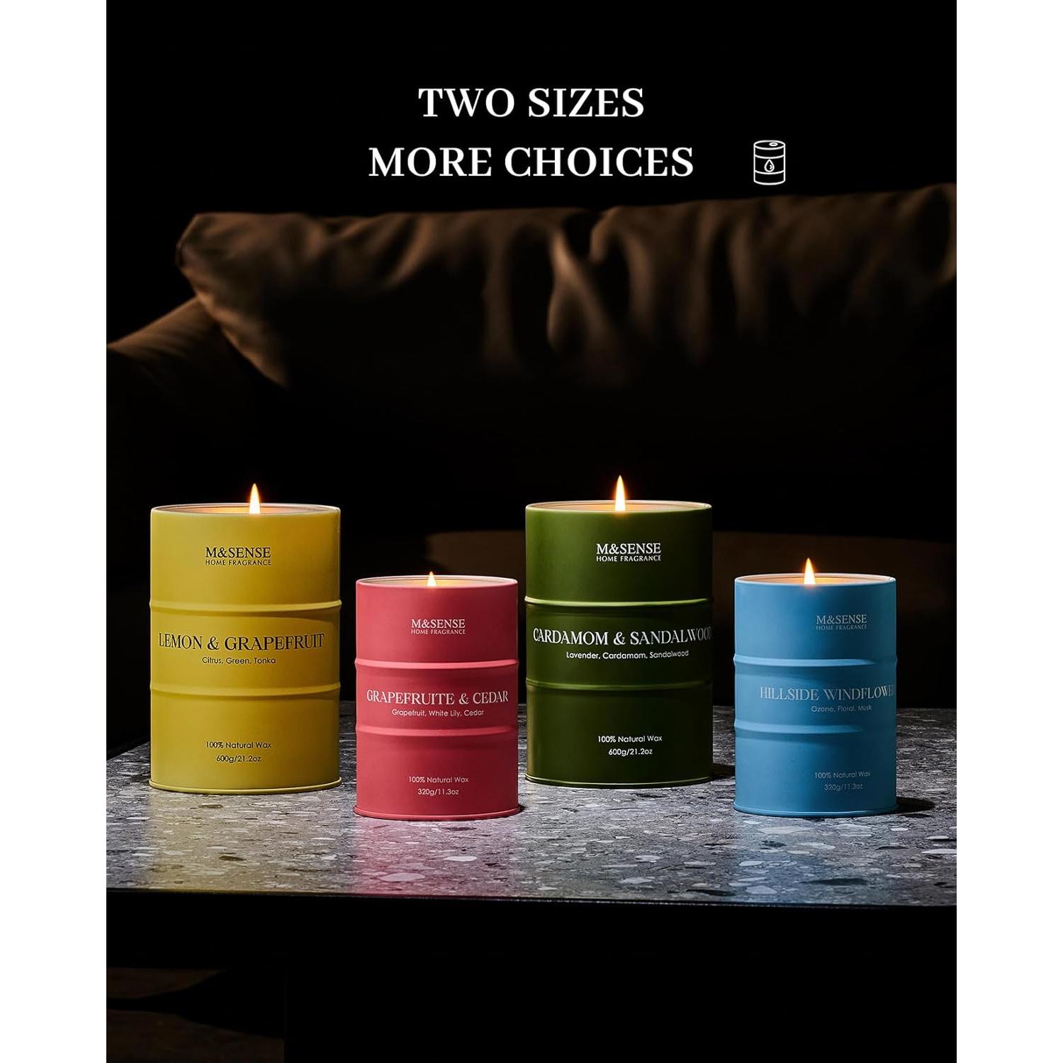Vela Aromatizada M&SENSE Naranja y Vainilla 600g 120h