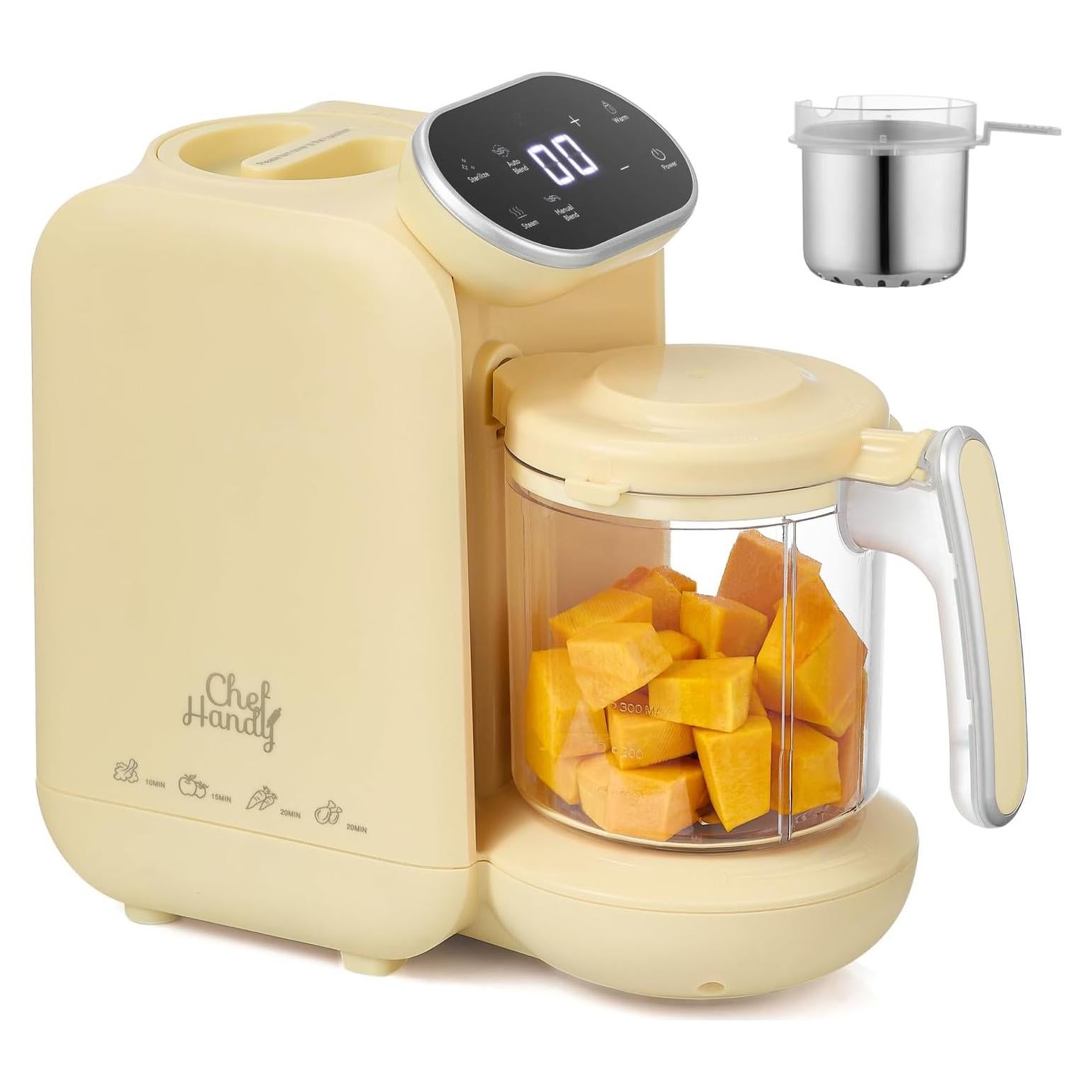 Procesador de Alimentos para Bebés Chefhandy 5 en 1 Amarillo