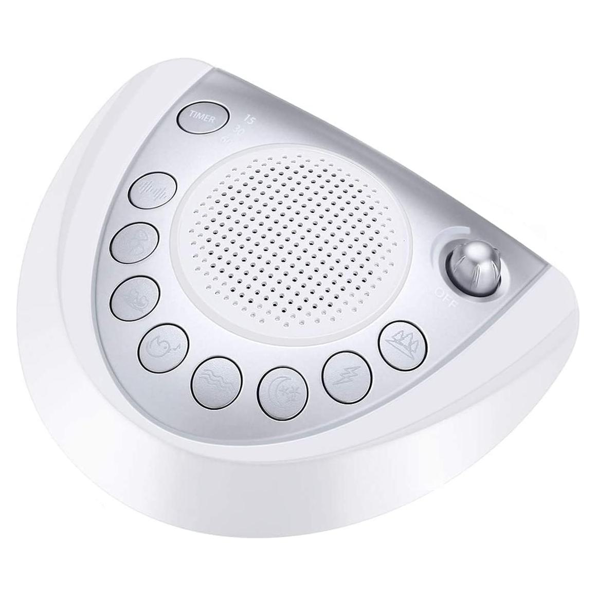 Máquina de Ruido Blanco Raynic 24 Sonidos Naturales Plata