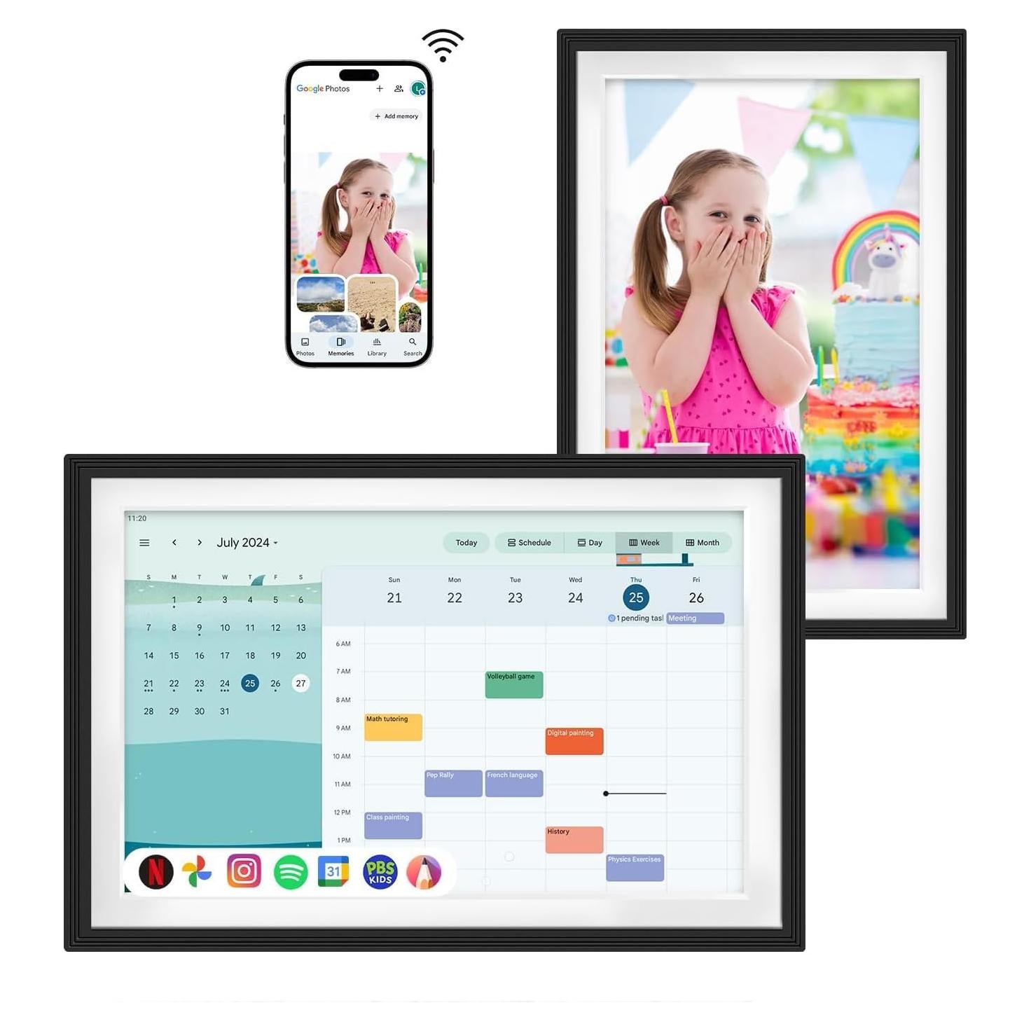 Calendario Digital Inteligente F10S 10.1" Pantalla Táctil