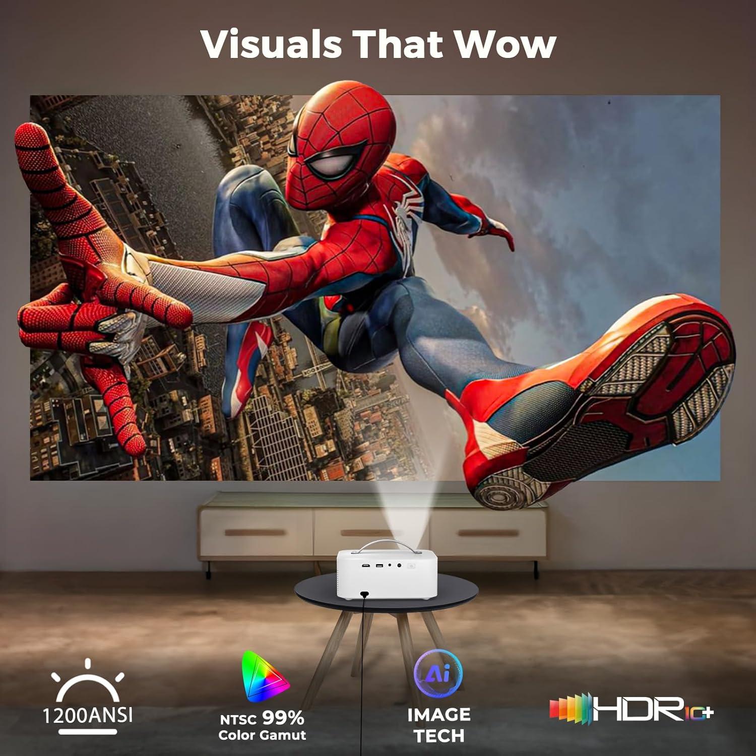 Proyector 4K Lisowod L61 Pro con WiFi 6 y Bluetooth 5.2