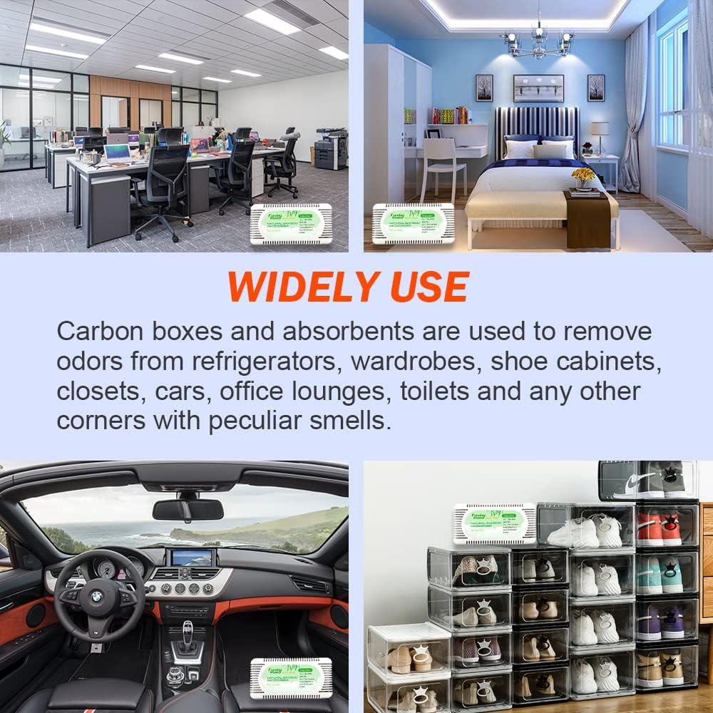 Desodorante de Refrigerador Fonday 6 Paquetes Carbón de Bambú