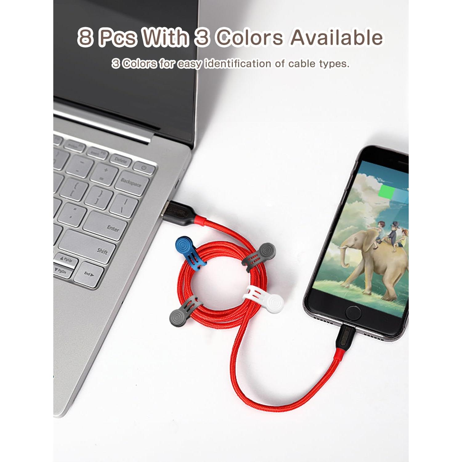 Correas Magnéticas de Silicona Kanemc 8 Piezas 7.62cm