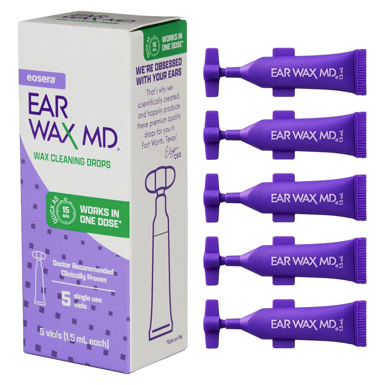 Gotas Limpiadoras de Cerumen Eosera - 5 Viales de 1.5 mL
