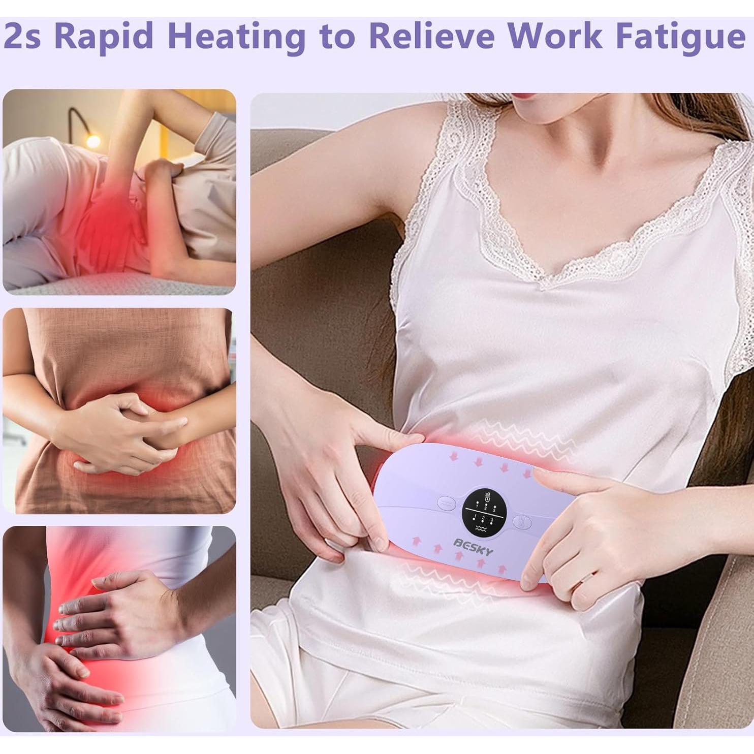 Almohadilla Calentadora Portátil Besky Recargable 3 Niveles