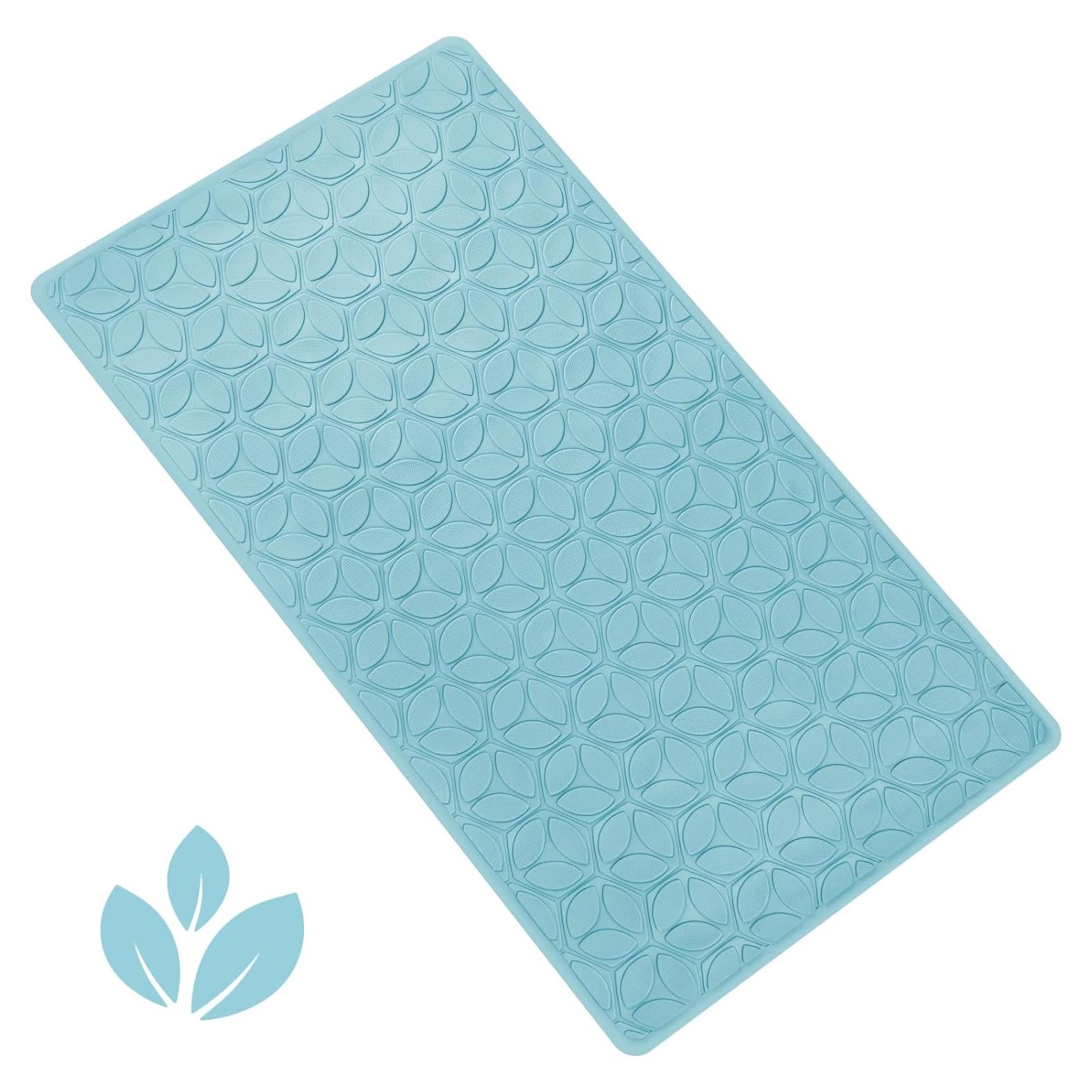 Alfombrilla de Baño Antideslizante WRISIN 71x40 cm Azul