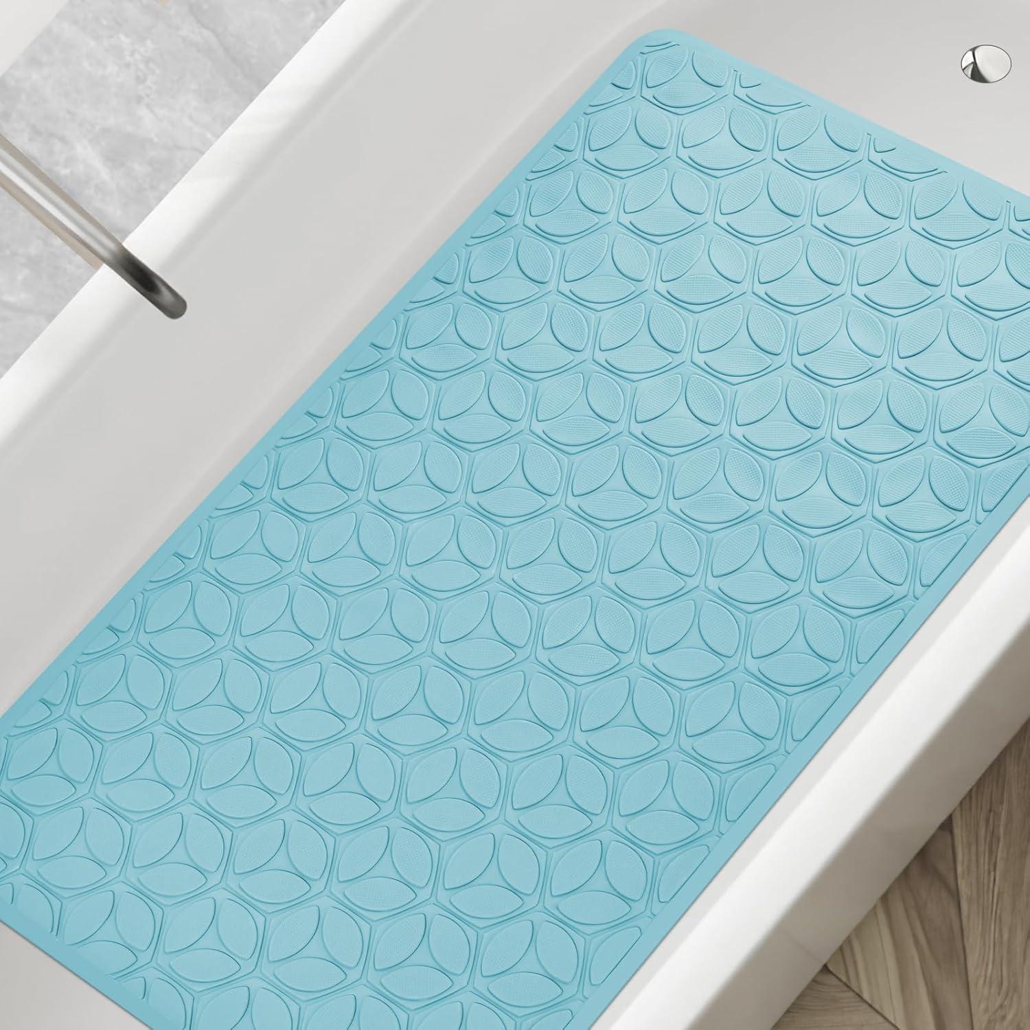 Alfombrilla de Baño Antideslizante WRISIN 71x40 cm Azul