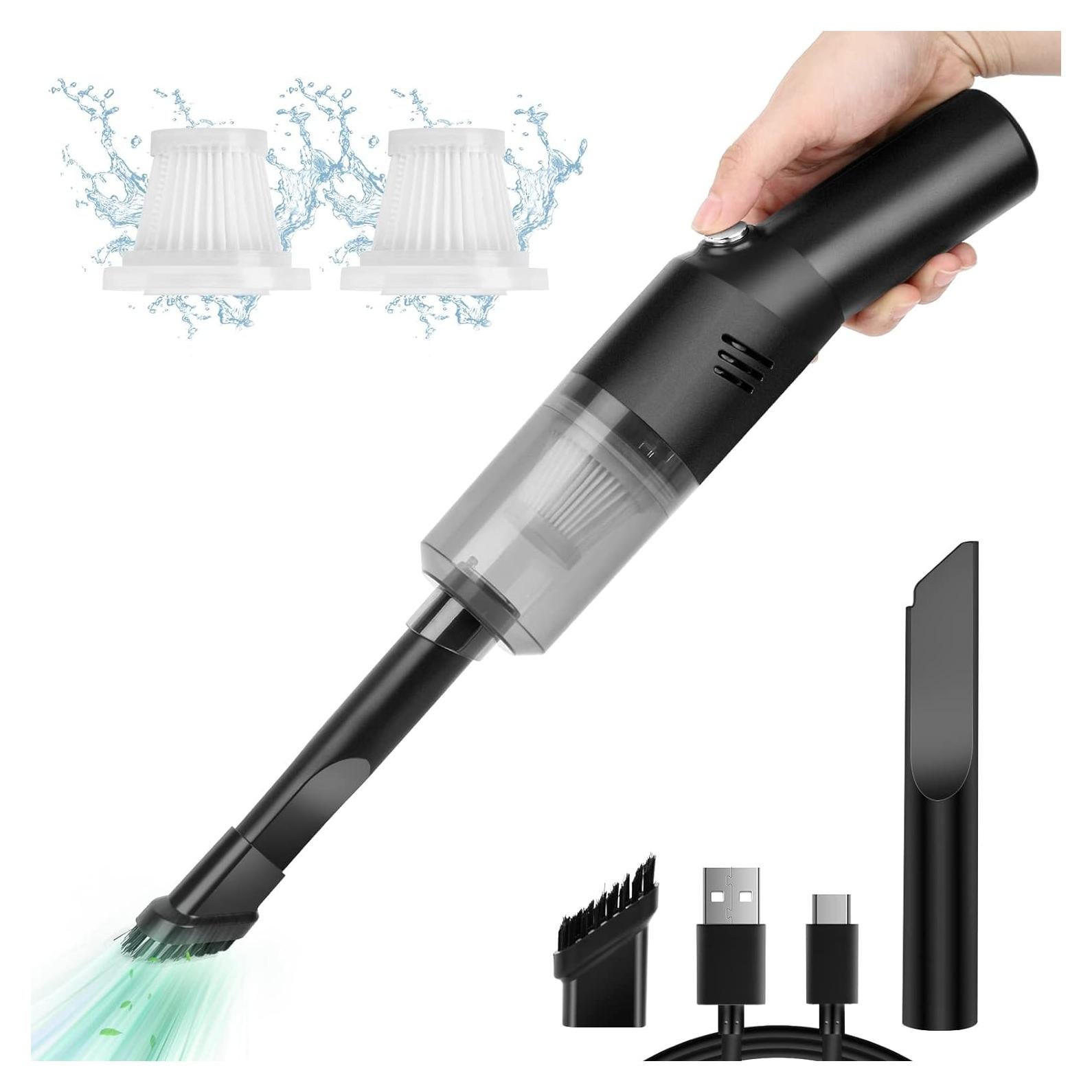 Aspiradora Mini Portátil Auloea V06 Inalámbrica 60W HEPA