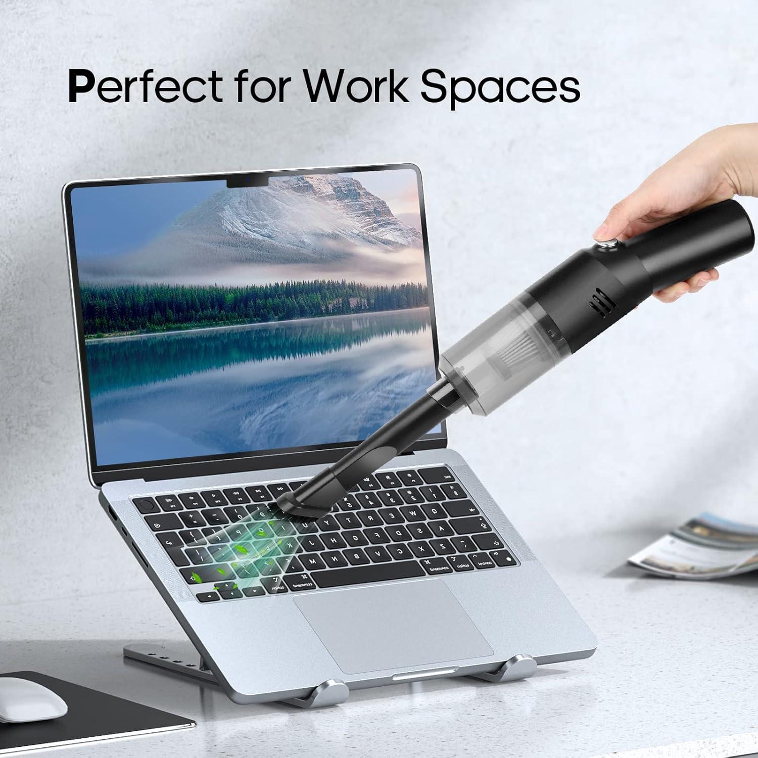 Aspiradora Mini Portátil Auloea V06 Inalámbrica 60W HEPA