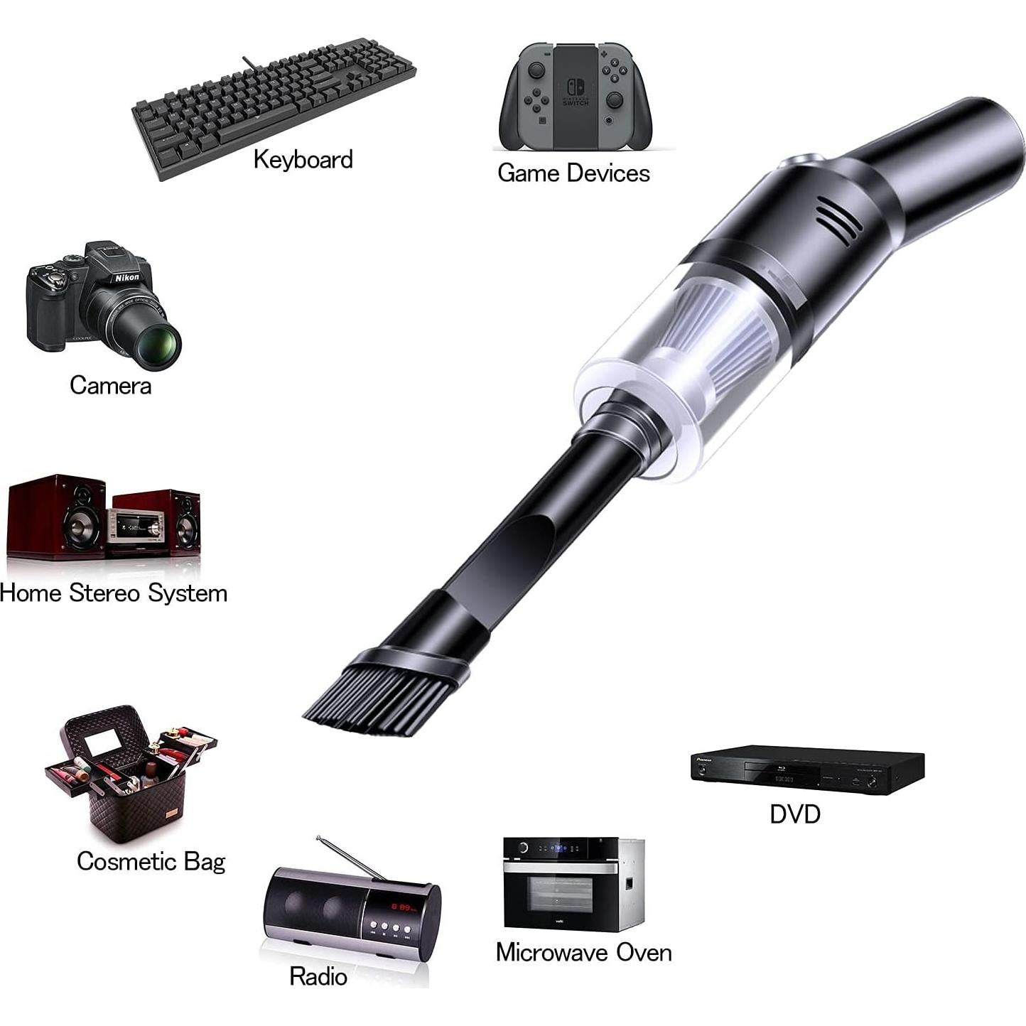 Aspiradora Mini Portátil Auloea V06 Inalámbrica 60W HEPA