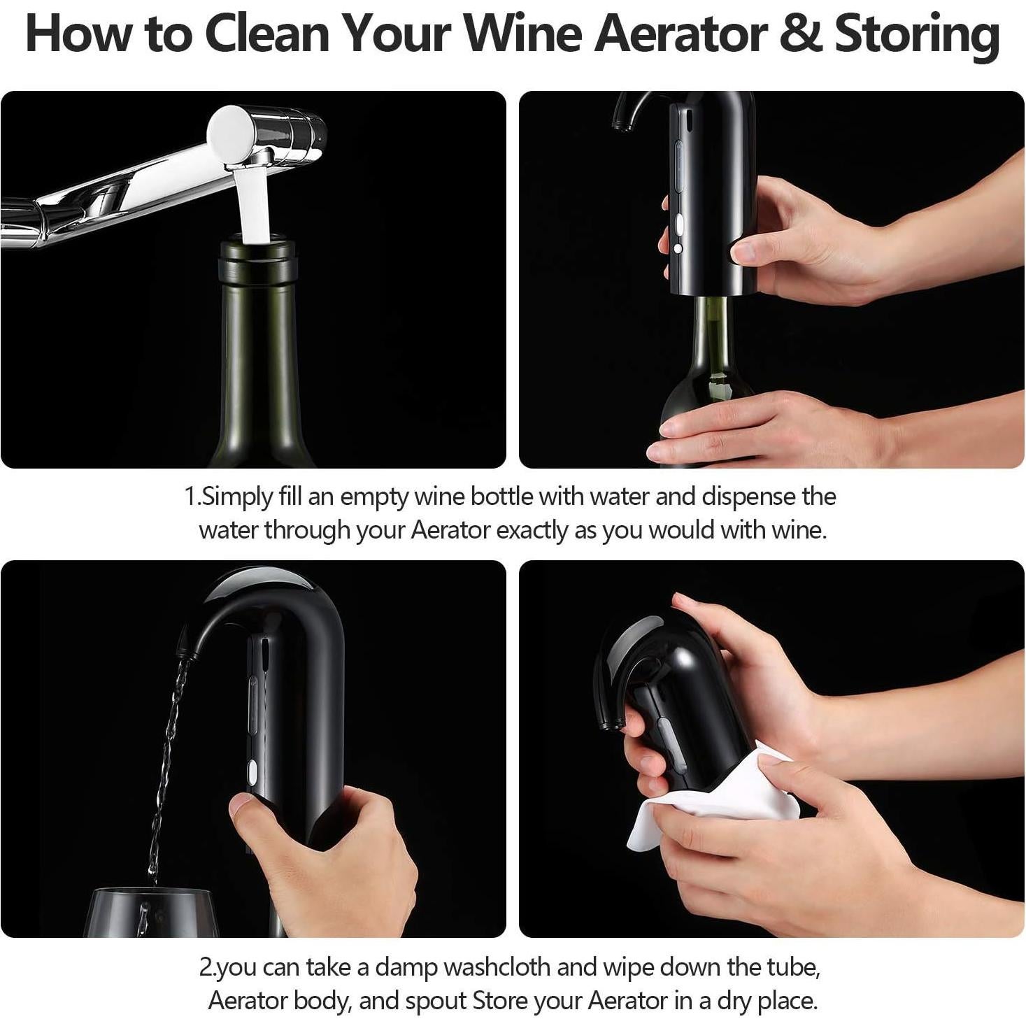 Aerador de Vino Eléctrico JIFAR SW-EA01 Recargable USB