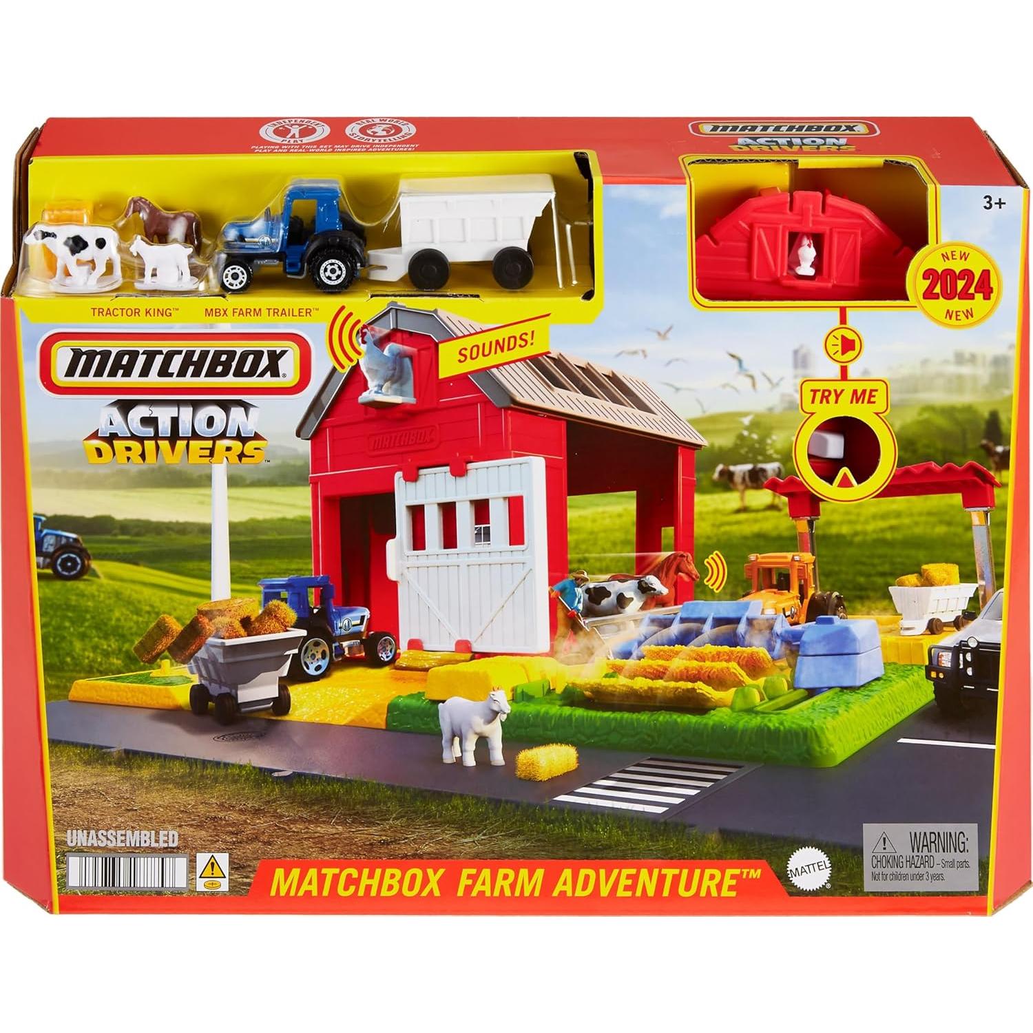 Coche de Juguete Matchbox Juego Granja Tractor 1:64