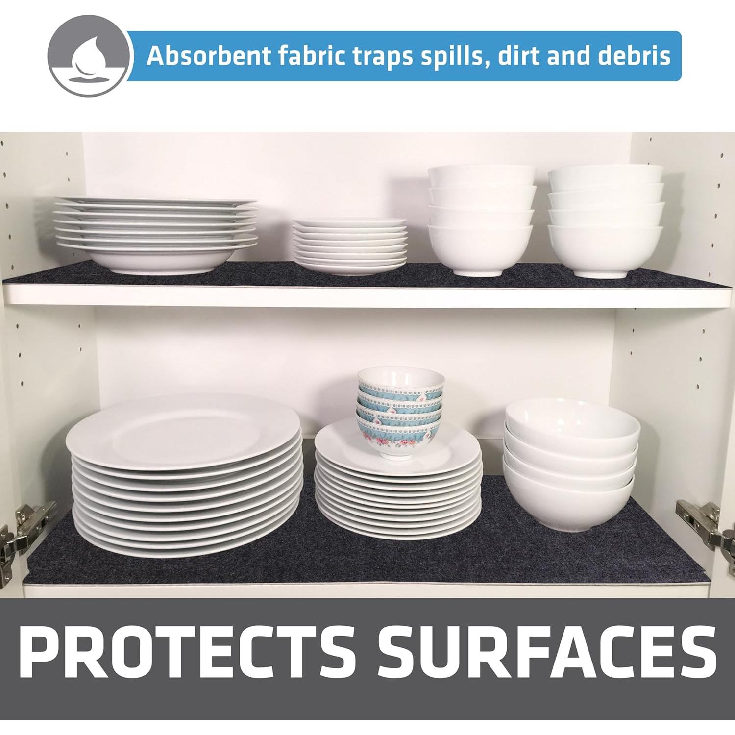 Forro de Estante Drymate 28x127 cm 2-Pack Carbón Impermeable