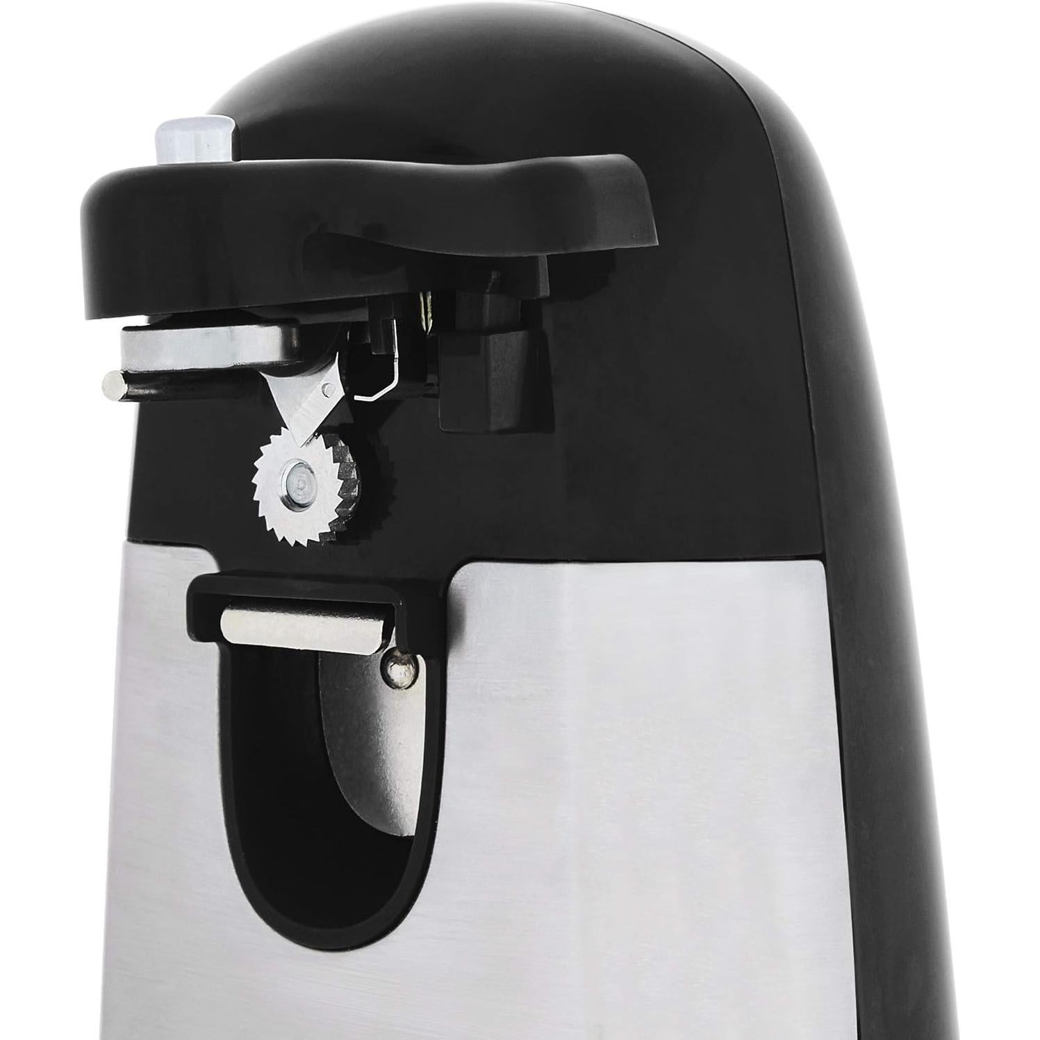 Abrelatas Eléctrico Amazon Basics 3-en-1 Automático 50W Negro