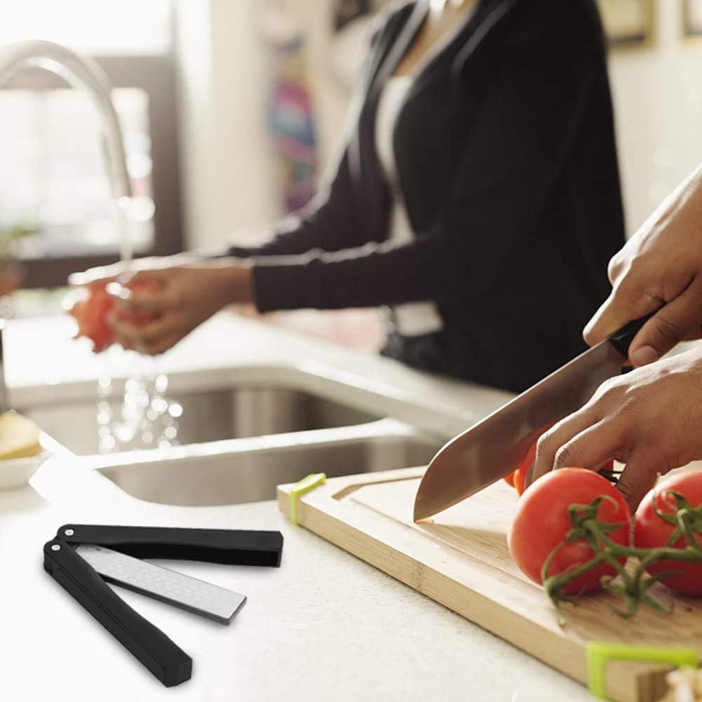 Afilador de cuchillos XILEWHZF 2 Pcs Doble Cara 400/600 Grano