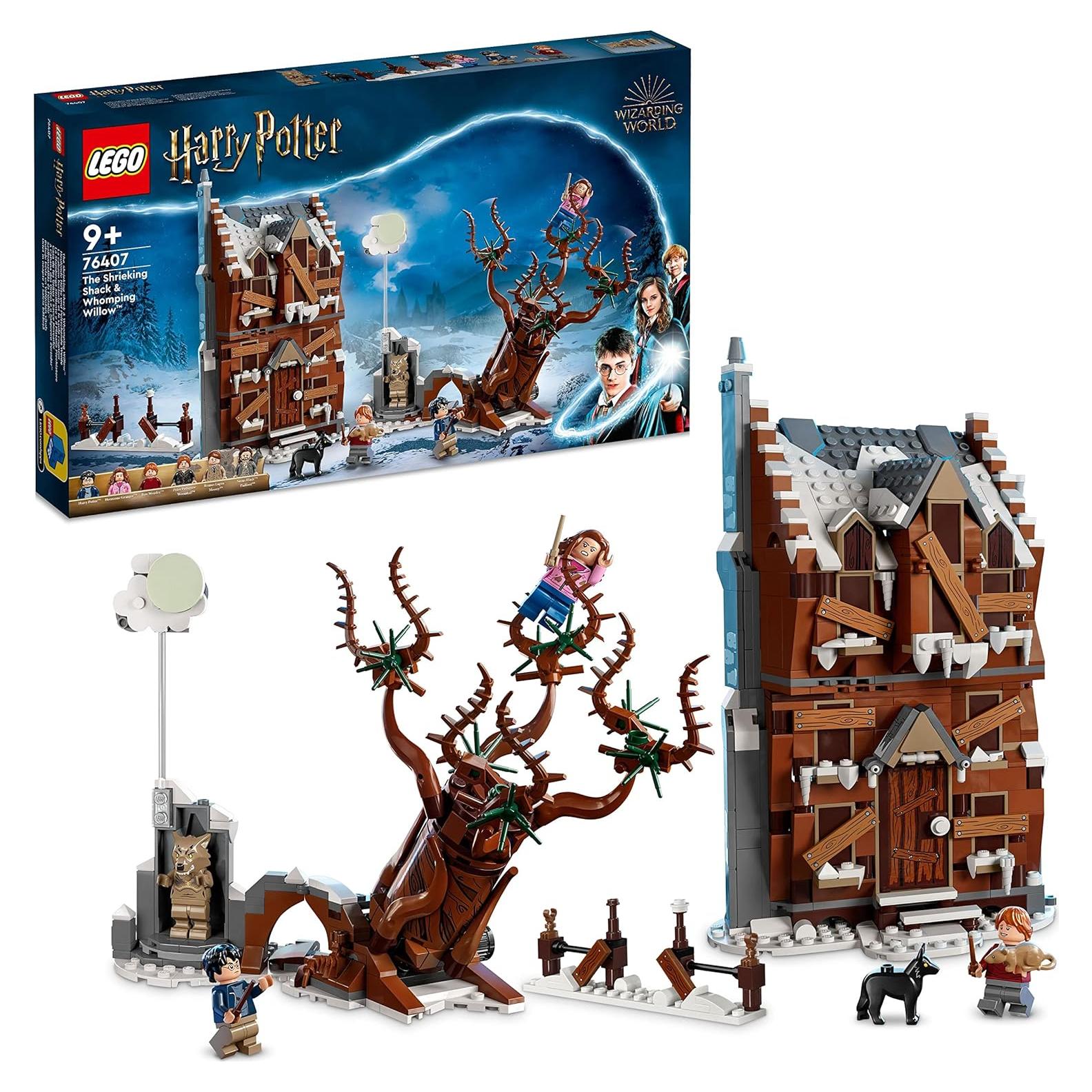 76407 Harry Potter Howling Hut and The Thumping Willow Toy On Prisoner of Azkaban, Set for 9 Year Old Children, Birthday Gift Idea