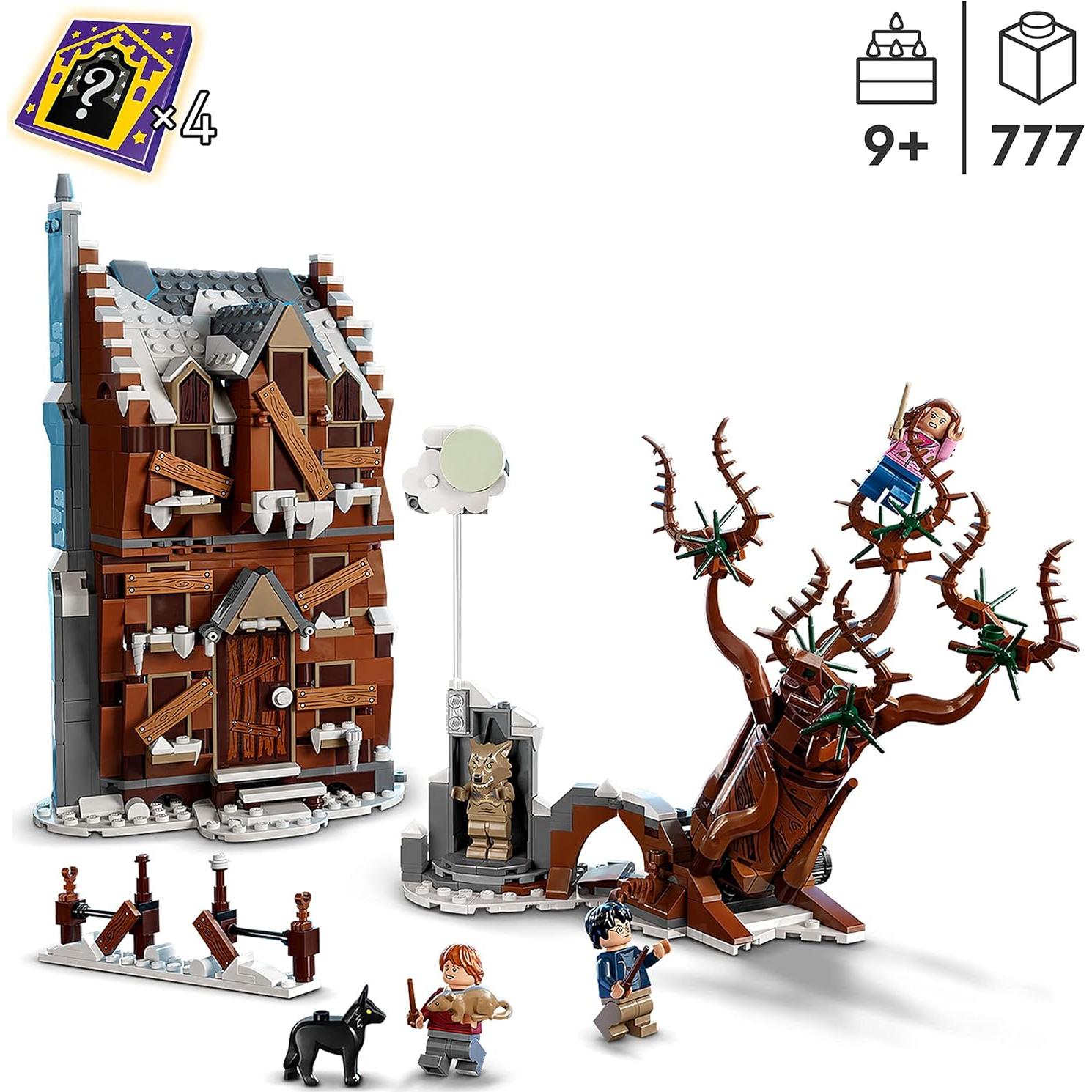 76407 Harry Potter Howling Hut and The Thumping Willow Toy On Prisoner of Azkaban, Set for 9 Year Old Children, Birthday Gift Idea