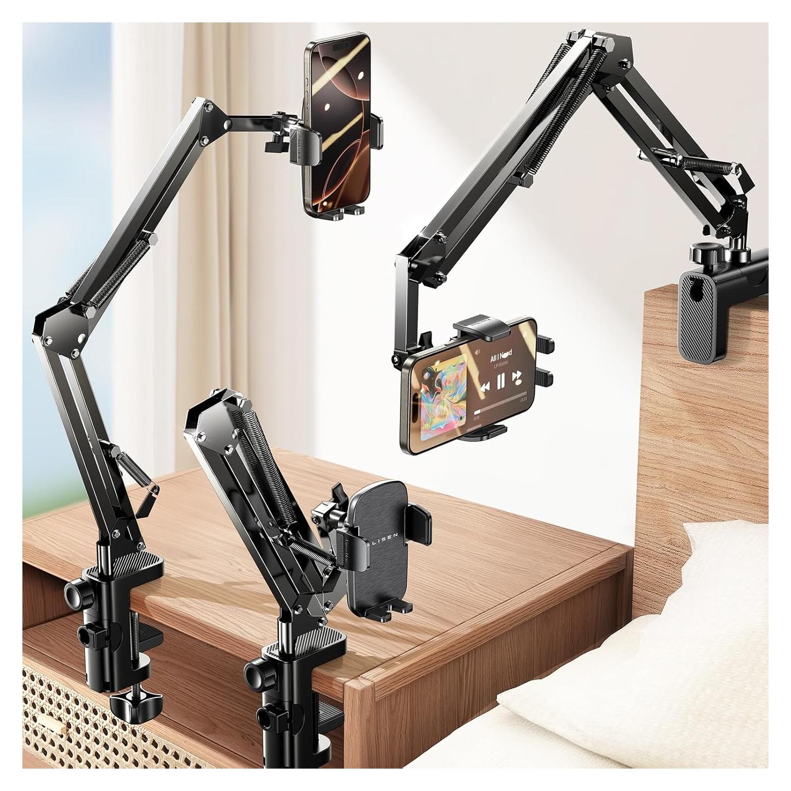 Soporte para Teléfono LISEN 3ra Generación Flexible Negro