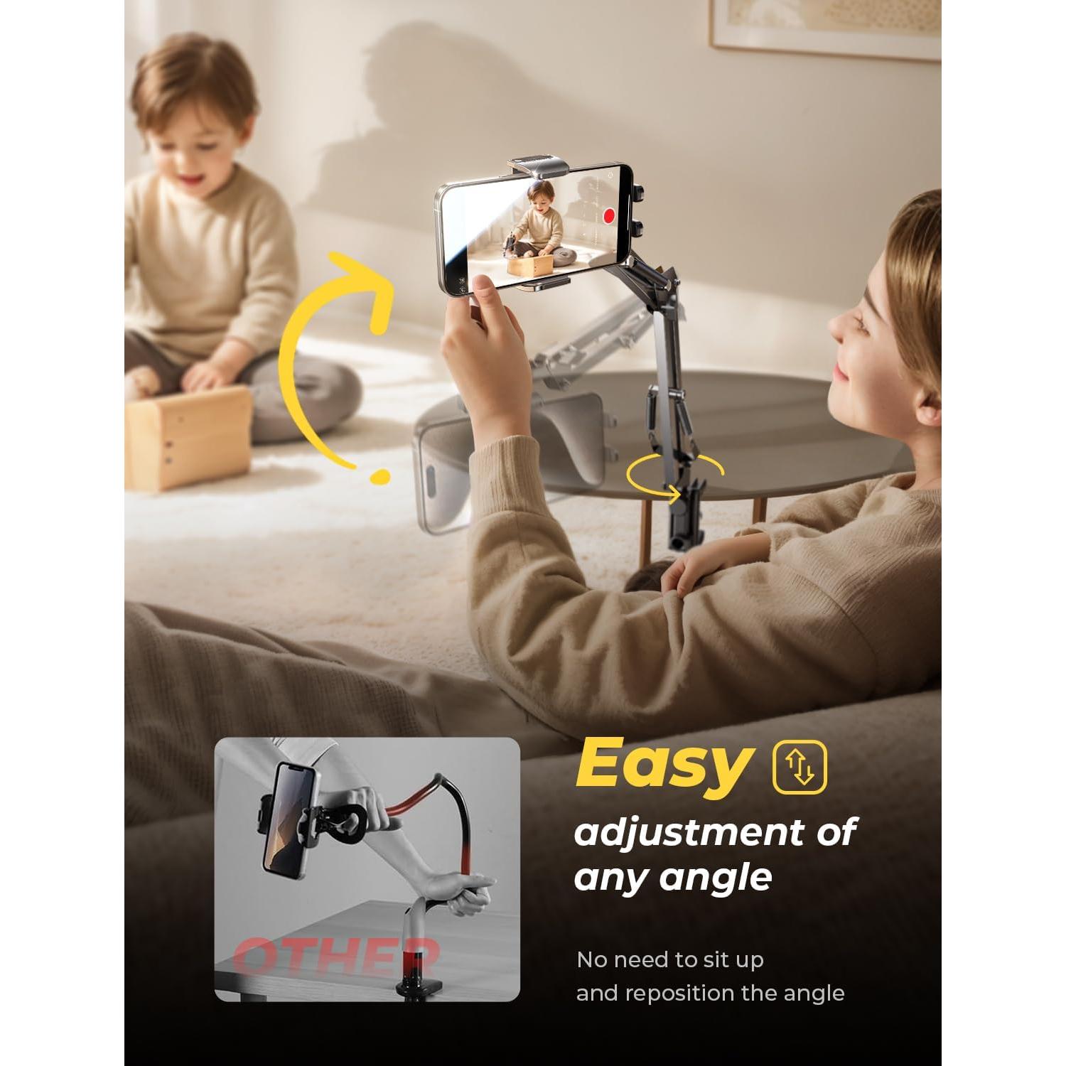 Soporte para Teléfono LISEN 3ra Generación Flexible Negro