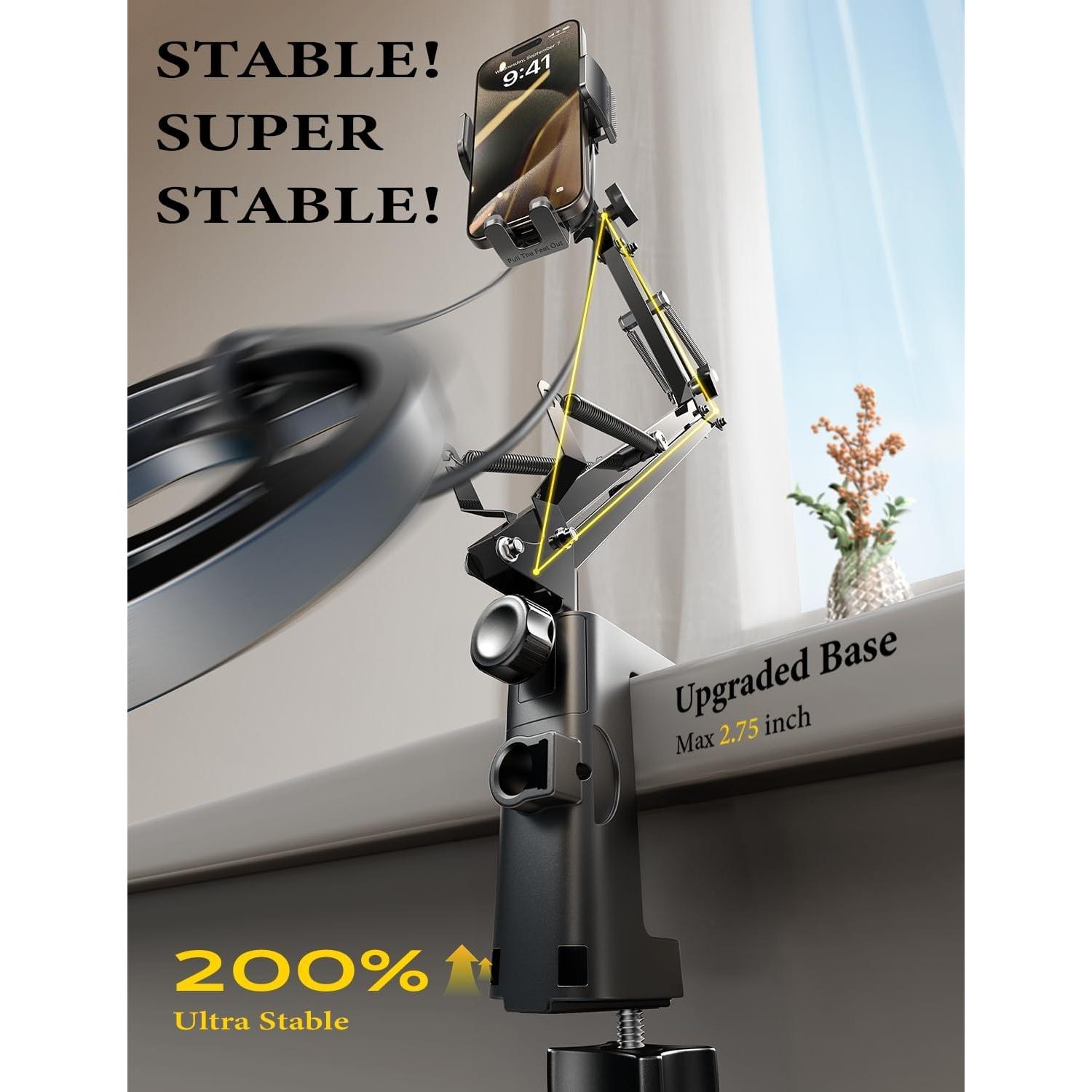 Soporte para Teléfono LISEN 3ra Generación Flexible Negro