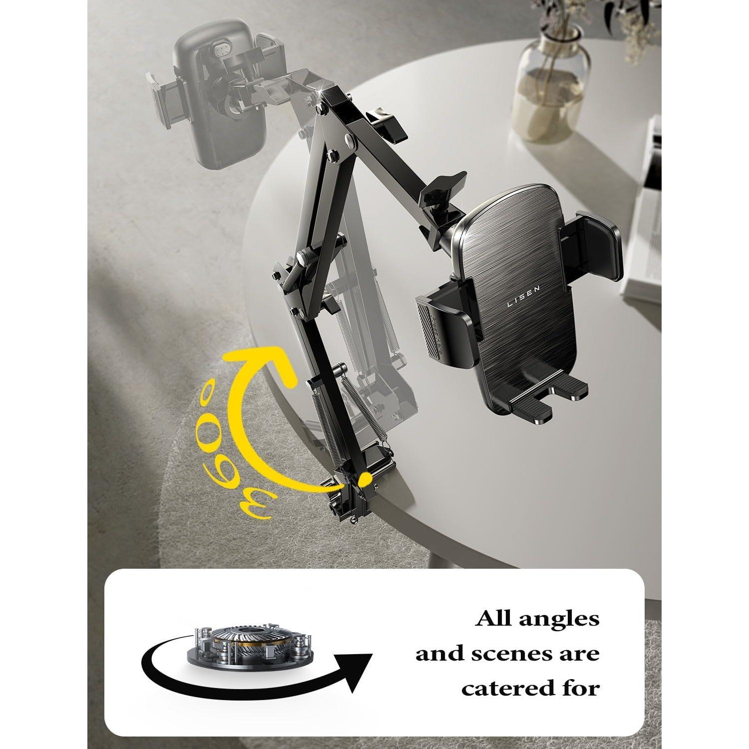 Soporte para Teléfono LISEN 3ra Generación Flexible Negro