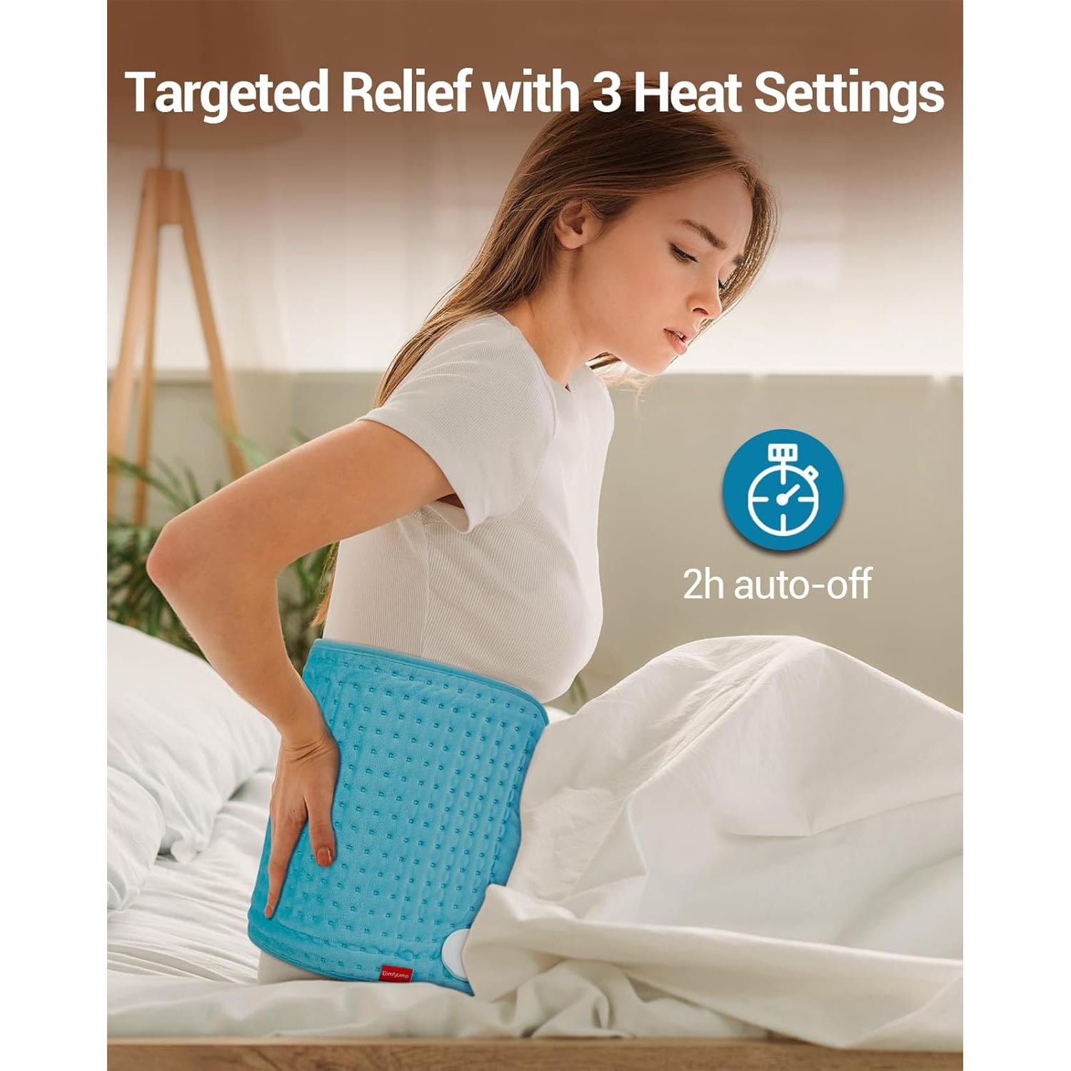 Almohadilla Térmica Eléctrica Comfytemp 60x30cm Azul