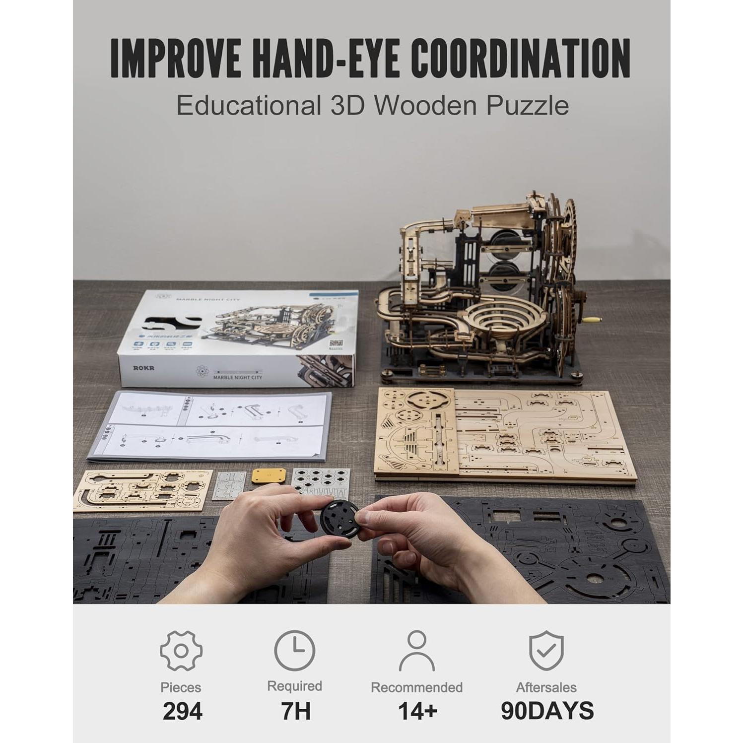 Rompecabezas 3D ROKR LGA01 Ciudad Nocturna 294 Piezas