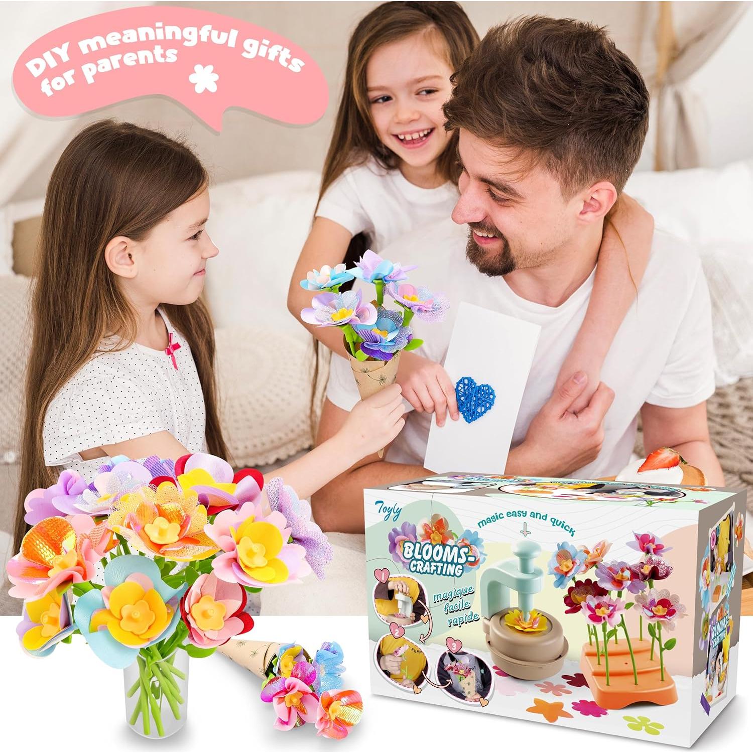 Kit de Flores DIY Toyly 152 Piezas Manualidades Niños