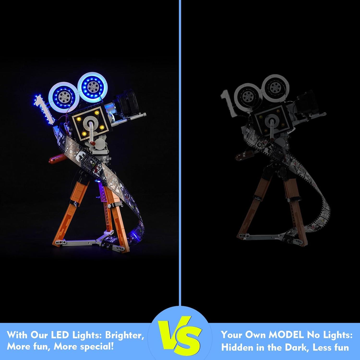 Kit de Luz LED LocoLee para Cámara LEGO 43230 Control de Luz