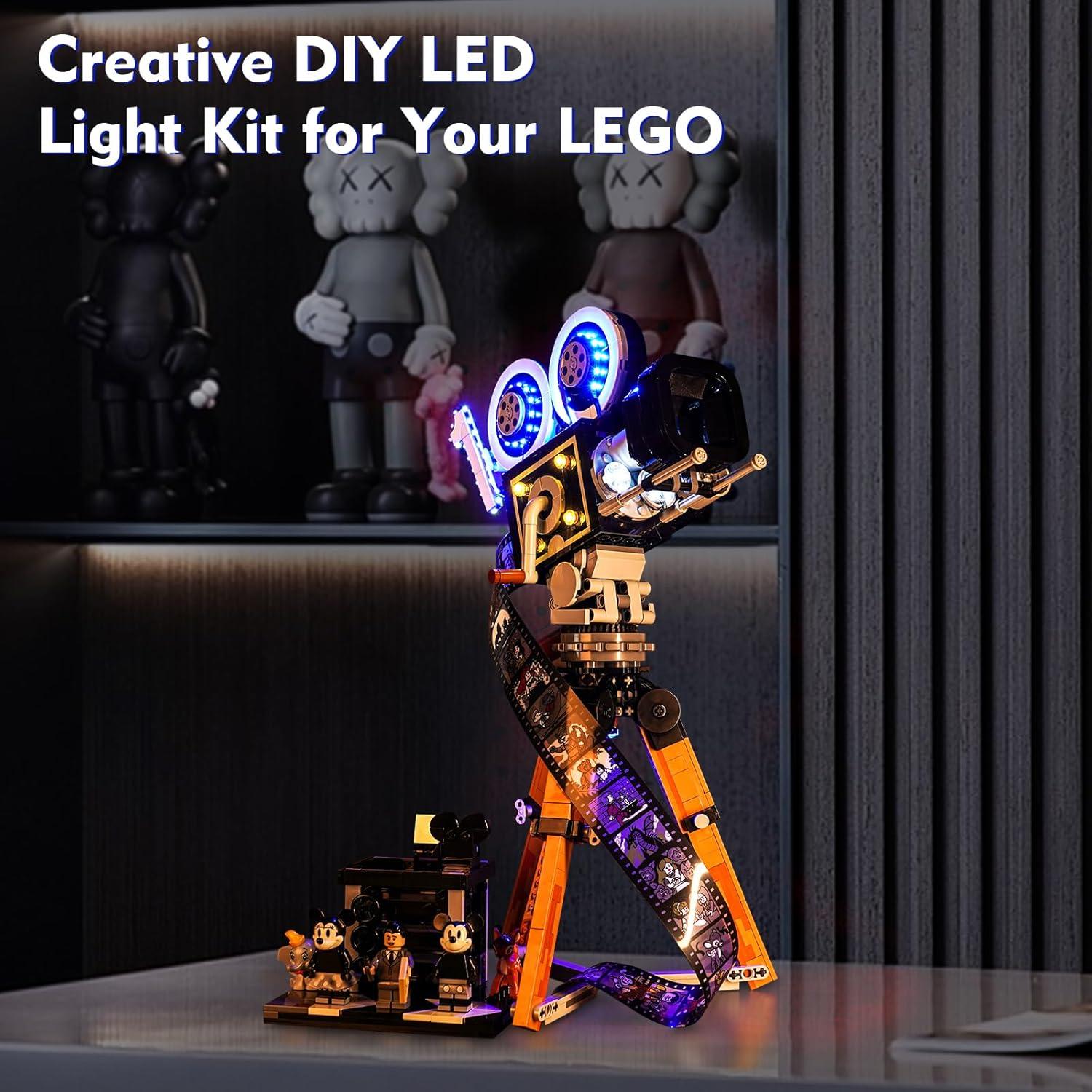 Kit de Luz LED LocoLee para Cámara LEGO 43230 Control de Luz