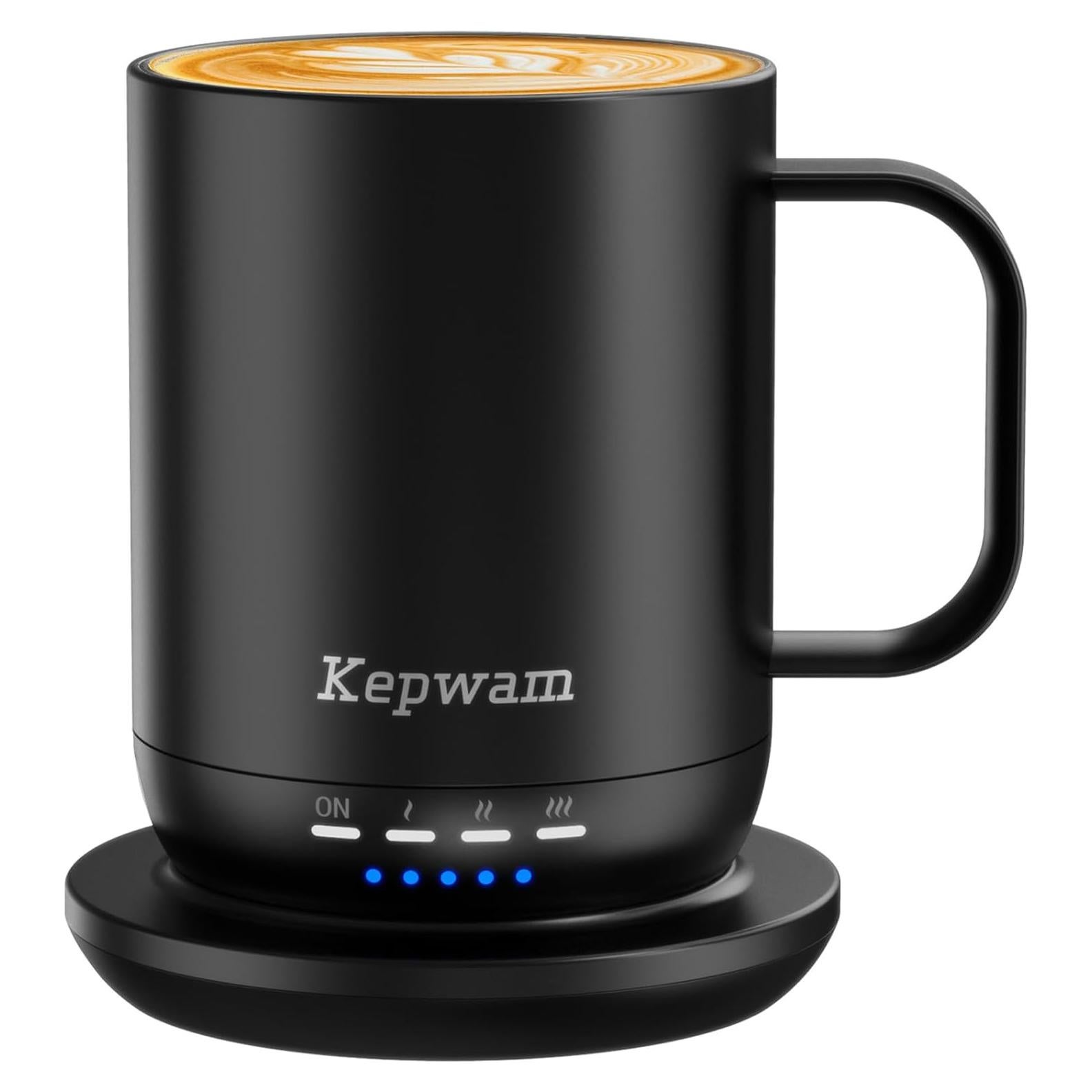 Taza de café calefaccionada Kepwam 14 oz Control Táctil