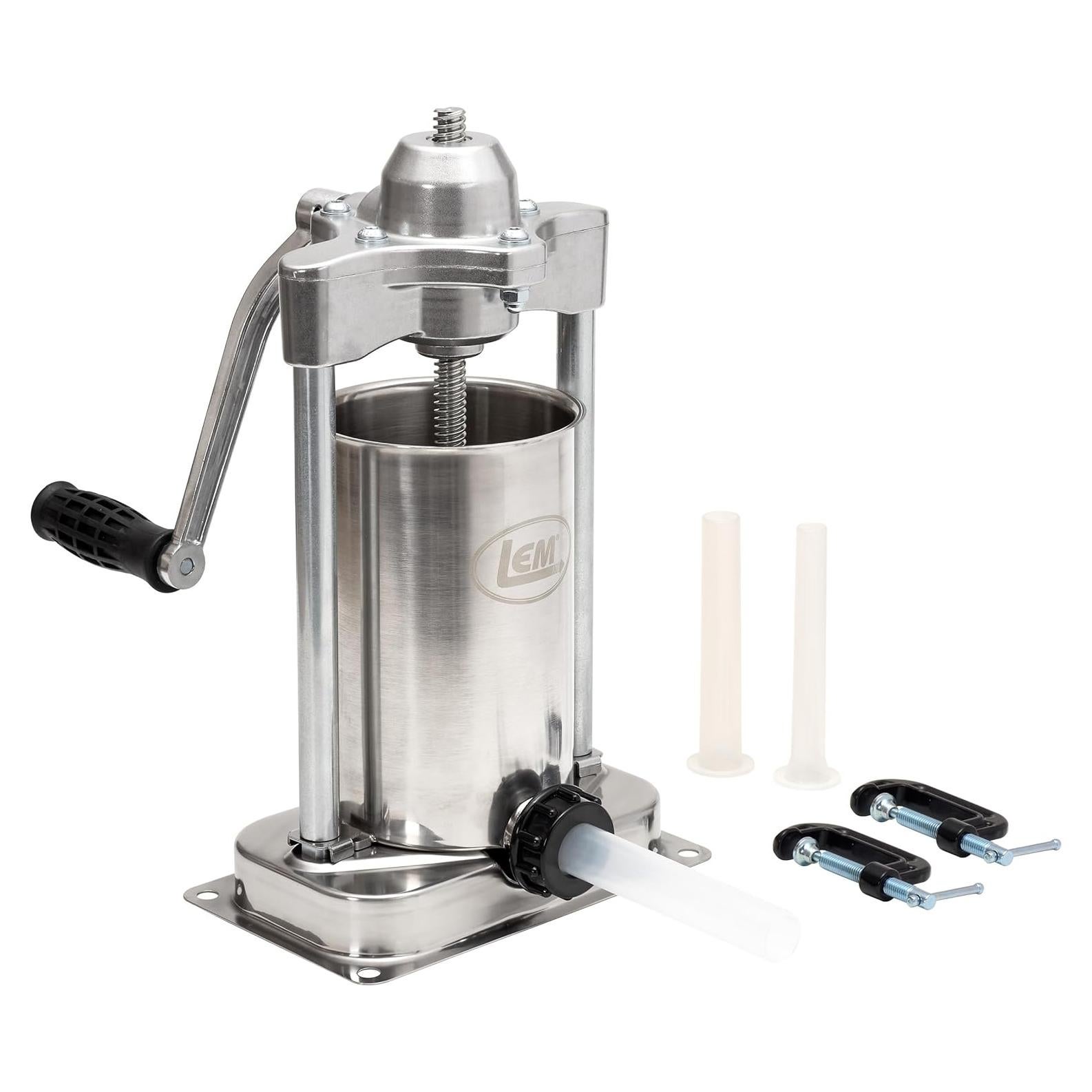 Embutidora de Salchichas LEM 5 kg Acero Inoxidable con Tubos