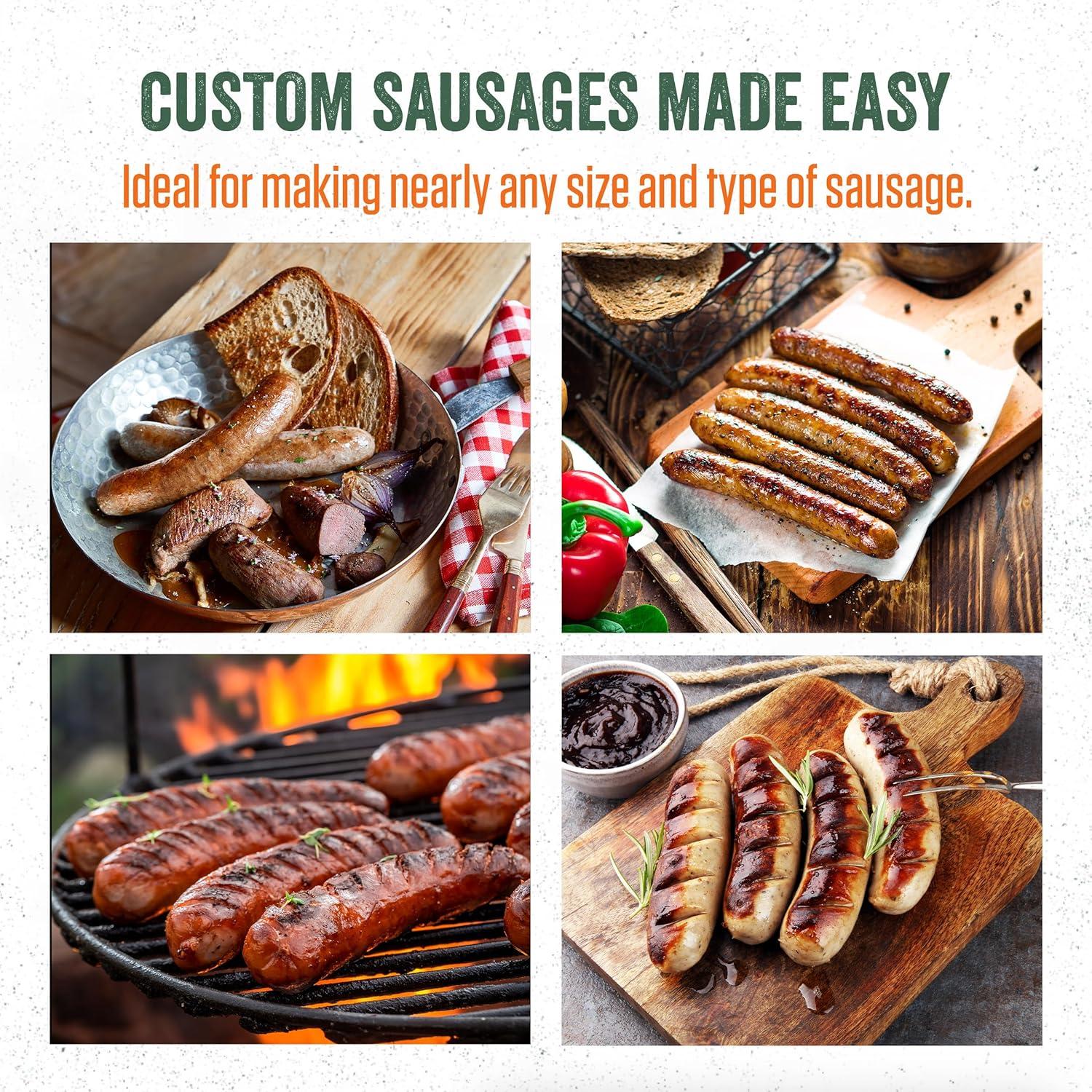 Embutidora de Salchichas LEM 5 kg Acero Inoxidable con Tubos